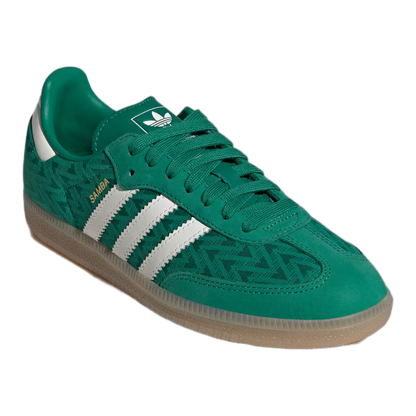 adidas Samba OG Bold Green Off White Gold (W) Side IH3976