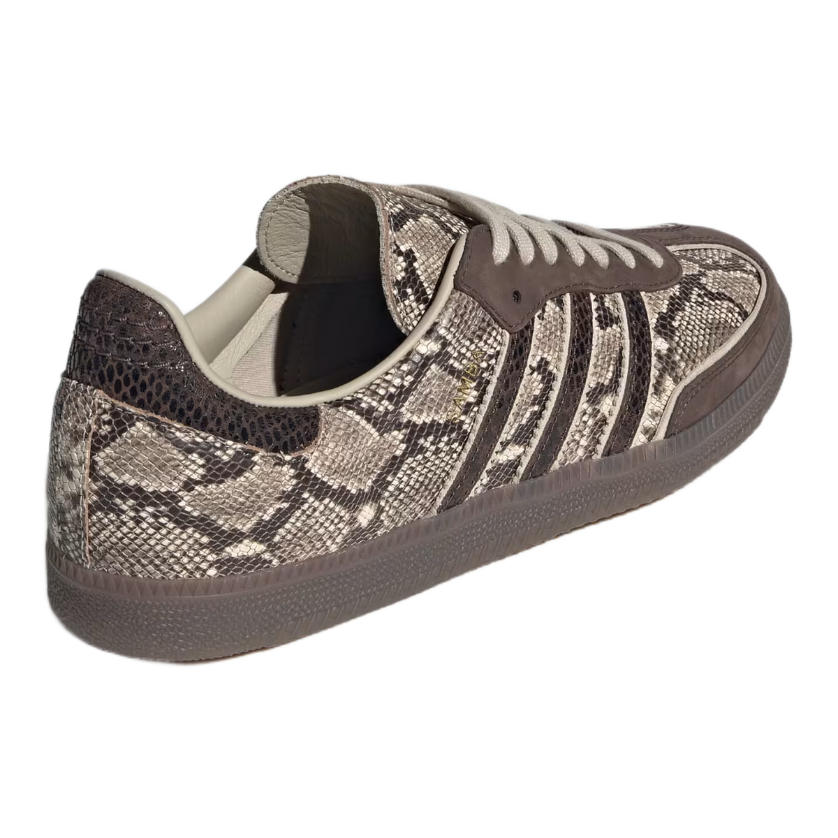 adidas Samba OG Brown Khaki Snakeskin Back KI5618