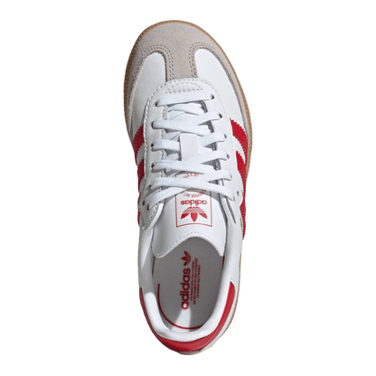 adidas Samba OG Cloud White Better Scarlet Gum (GS) Oben JQ2833