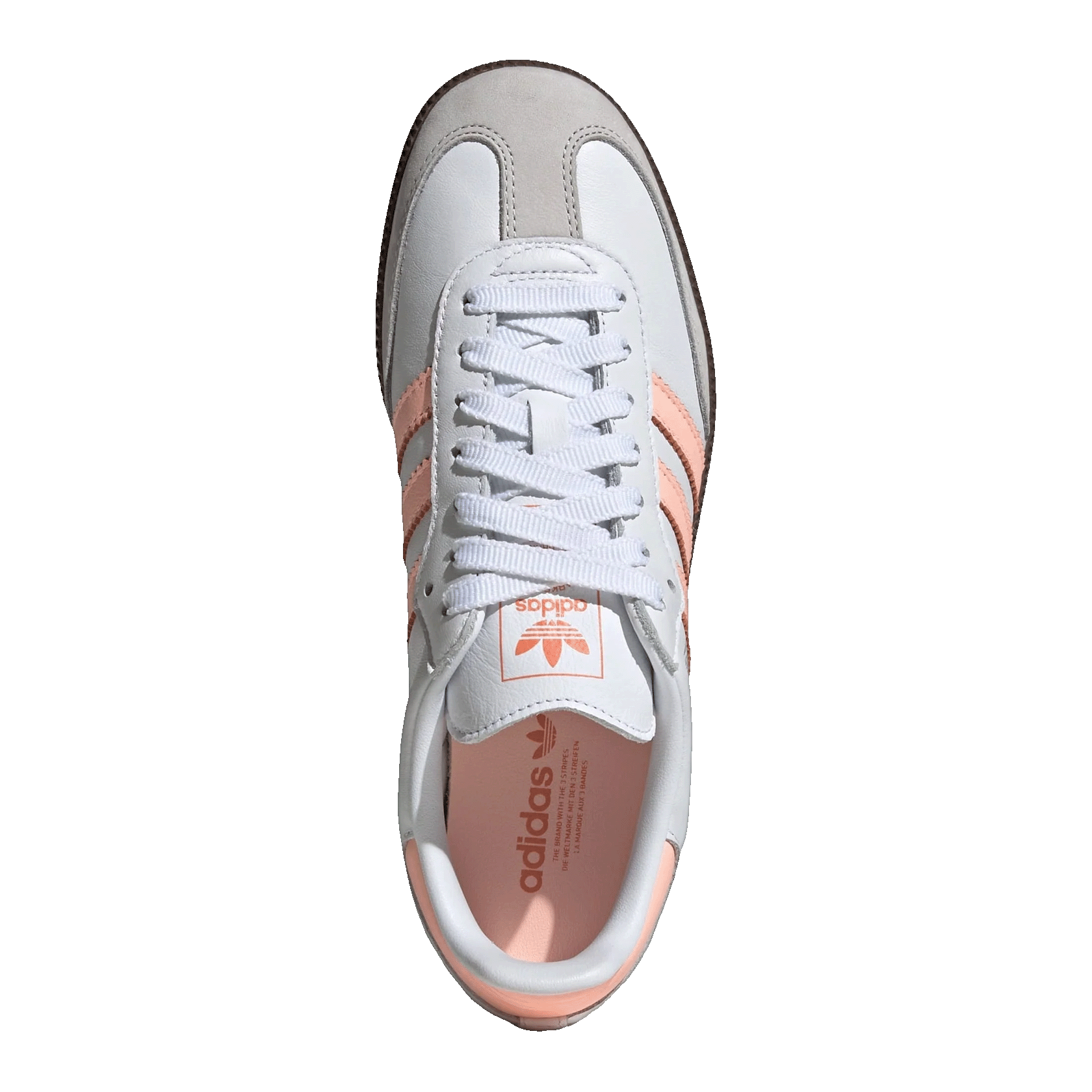 adidas Samba OG Cloud White Clear Orange Semi Coral (W) Oben JH5687
