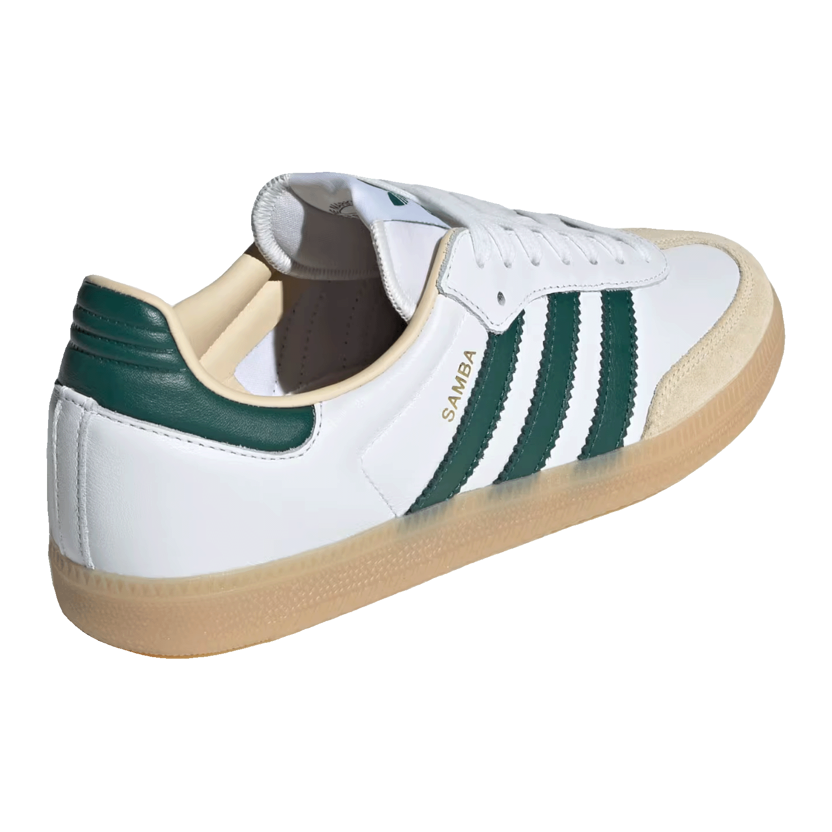 adidas Samba OG Cloud White Collegiate Green Gum Back