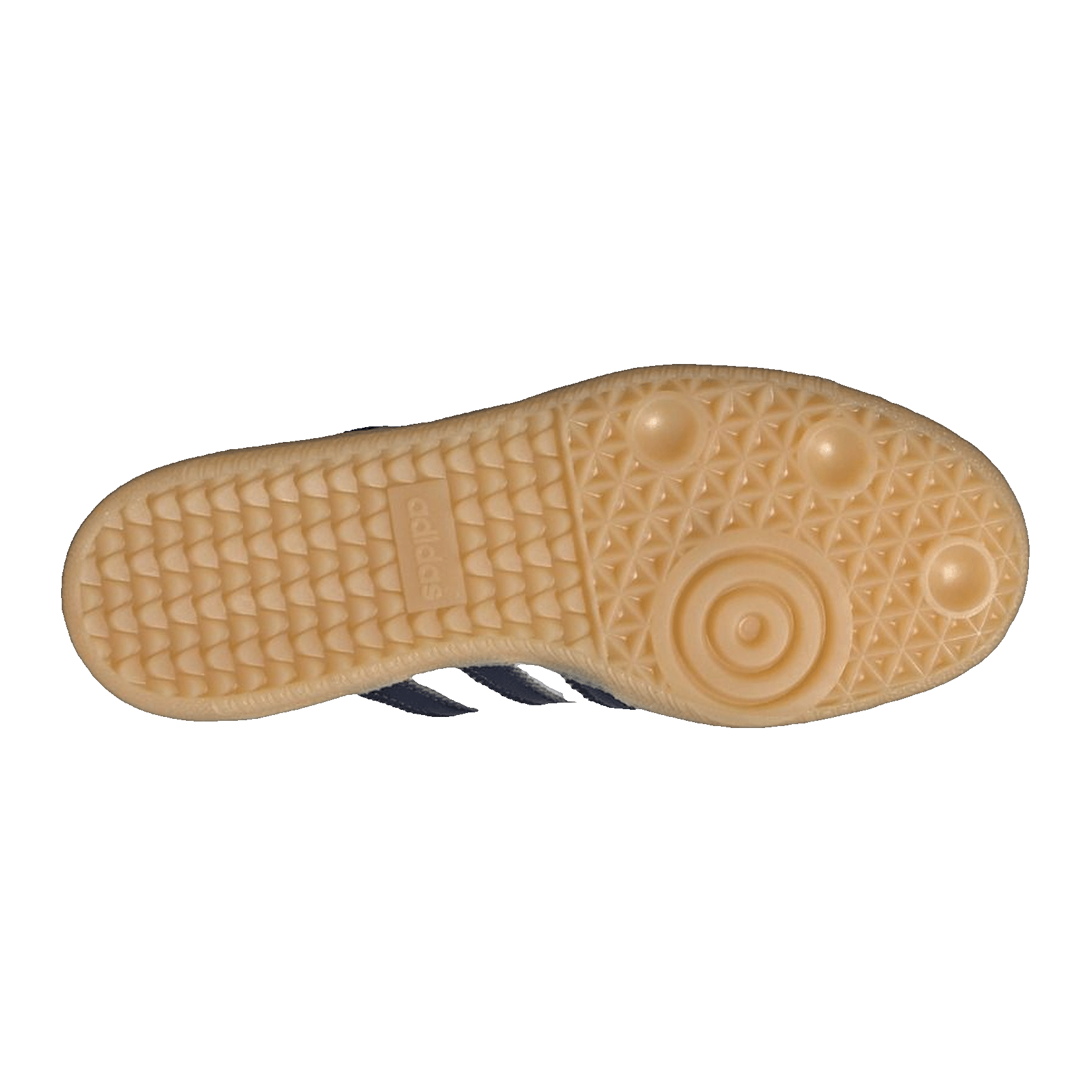 adidas Samba OG Cloud White Collegiate Navy Gum (GS) Sohle