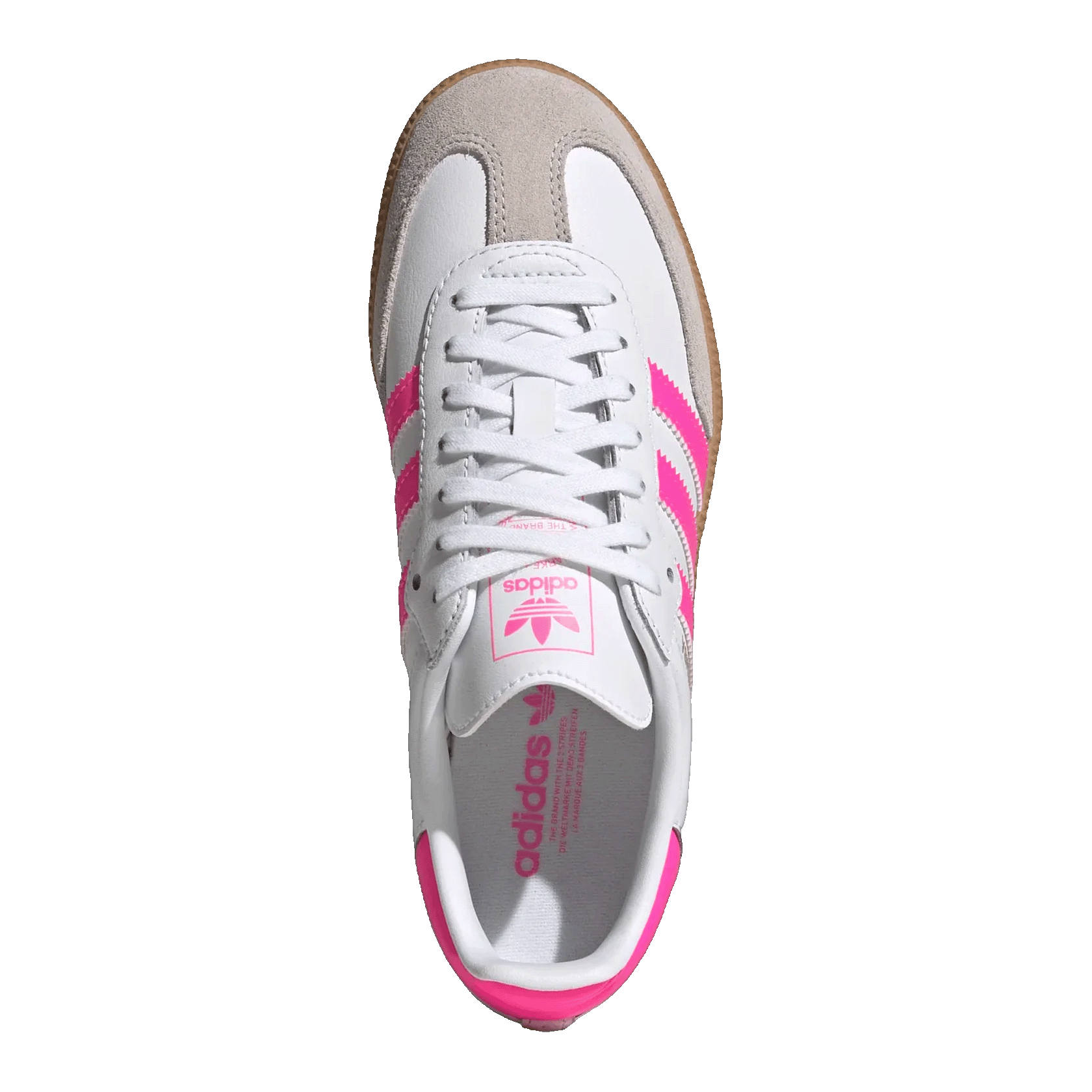 adidas Samba OG Cloud White Lucid Pink Gum (GS) Oben JQ2831