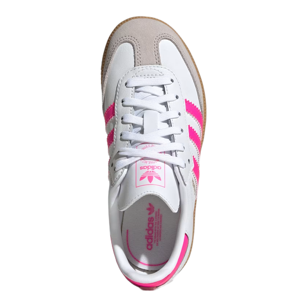 adidas Samba OG Cloud White Lucid Pink Gum (PS) Oben JQ2827
