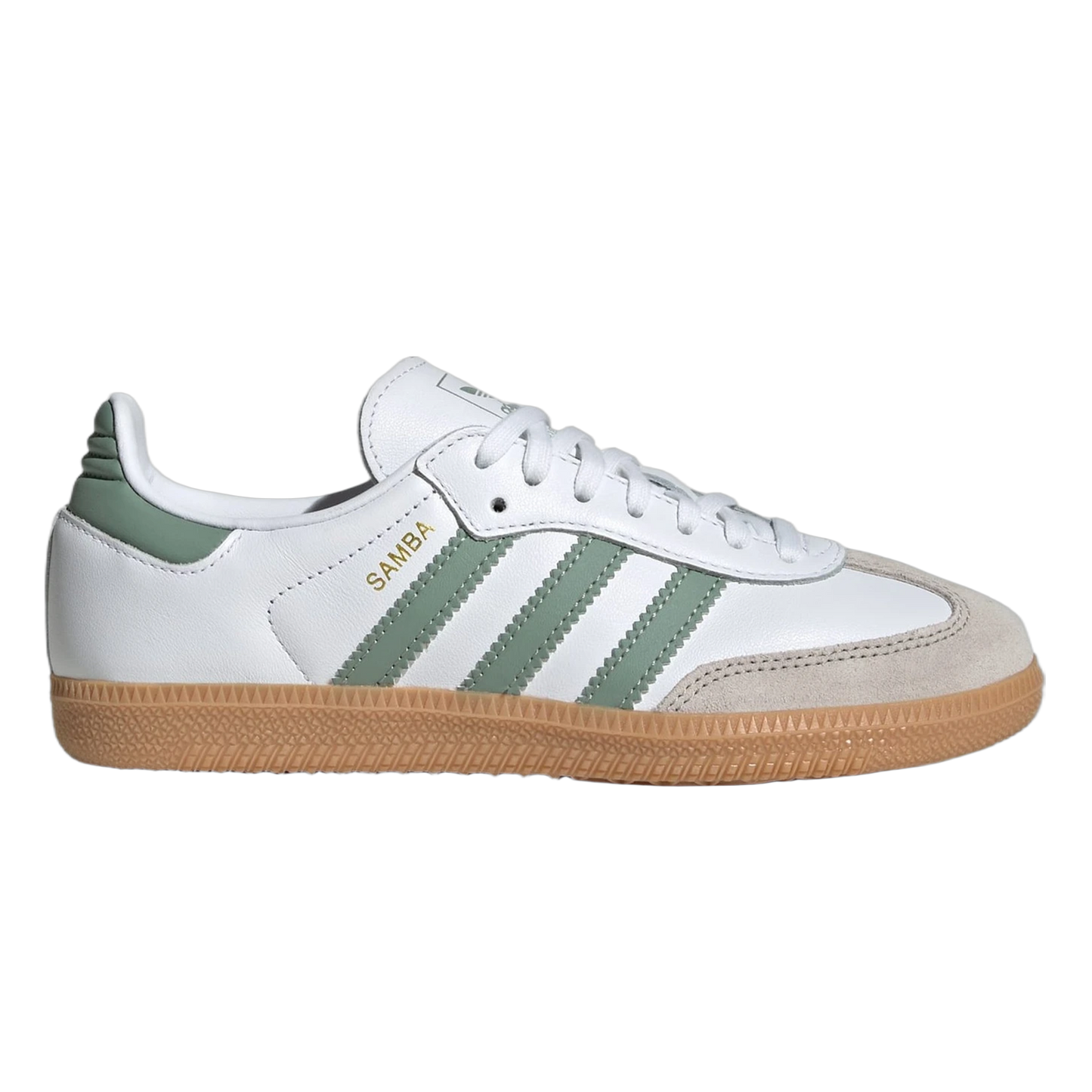 adidas Samba OG Cloud White Silver Green (GS) JP5479