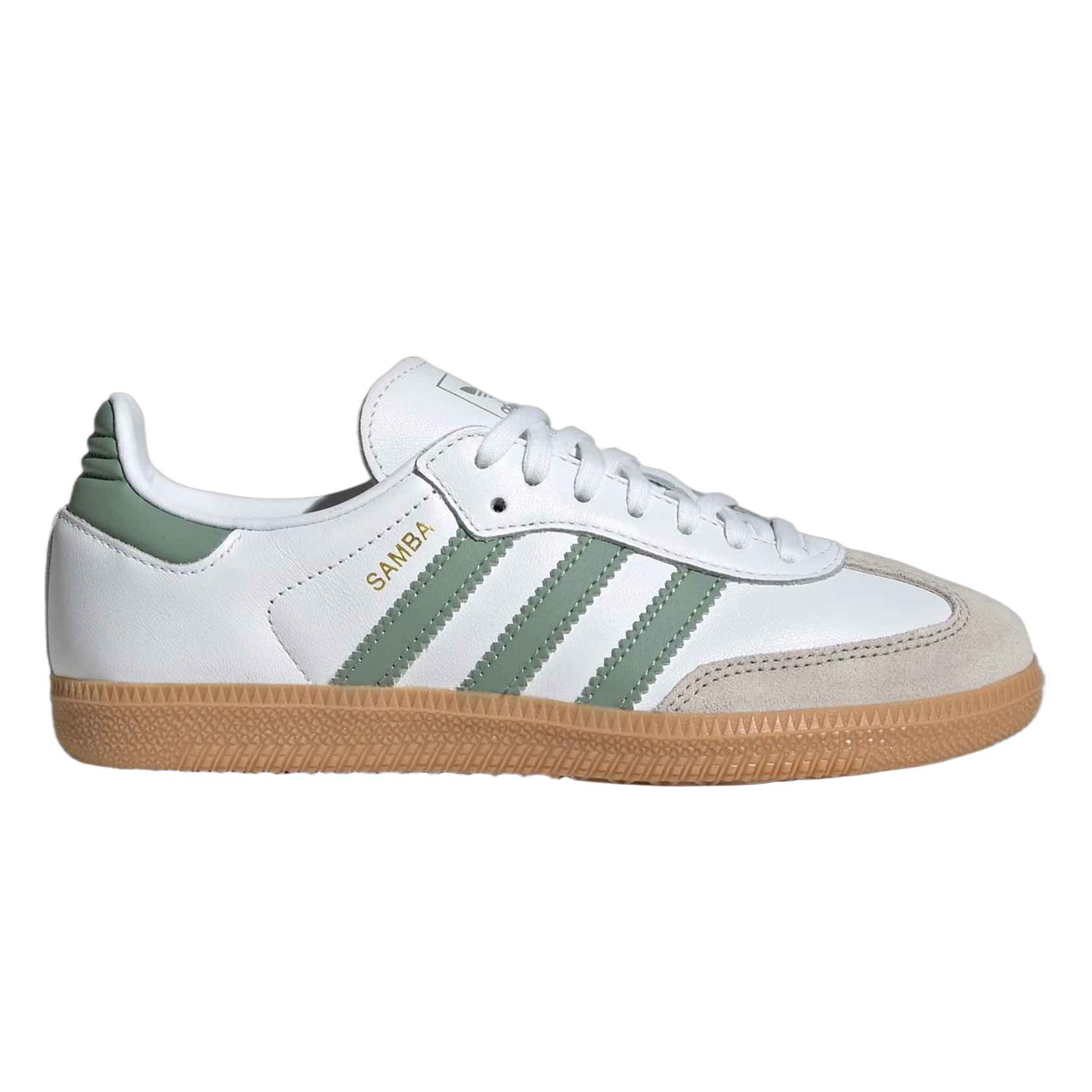adidas Samba OG Cloud White Silver Green (GS) JP5479