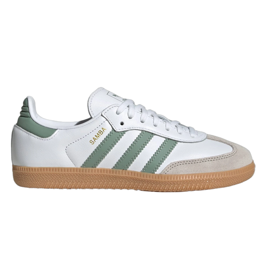 adidas Samba OG Cloud White Silver Green (GS) JP5479