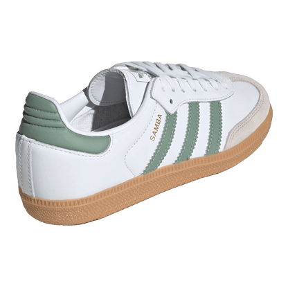 adidas Samba OG Cloud White Silver Green (GS) Back JP5479
