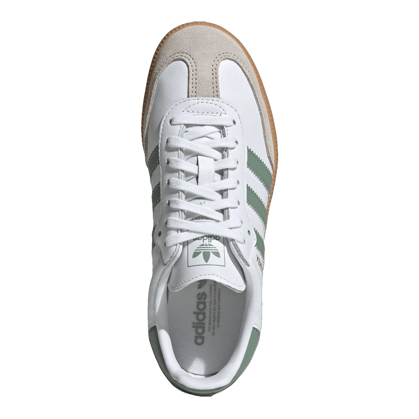 adidas Samba OG Cloud White Silver Green (GS) Oben JP5479