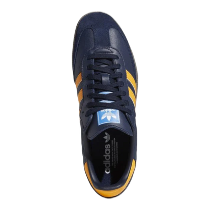 adidas Samba OG Collegiate Navy Gold Oben EE5414