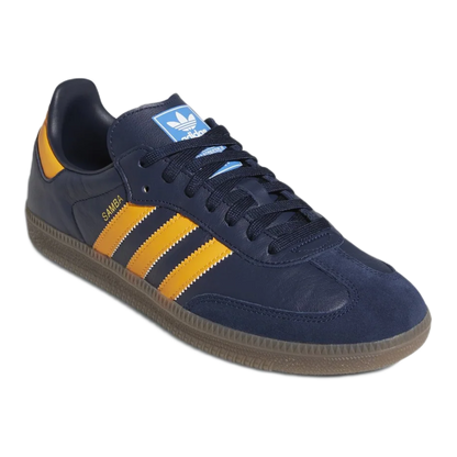 adidas Samba OG Collegiate Navy Gold Side EE5414