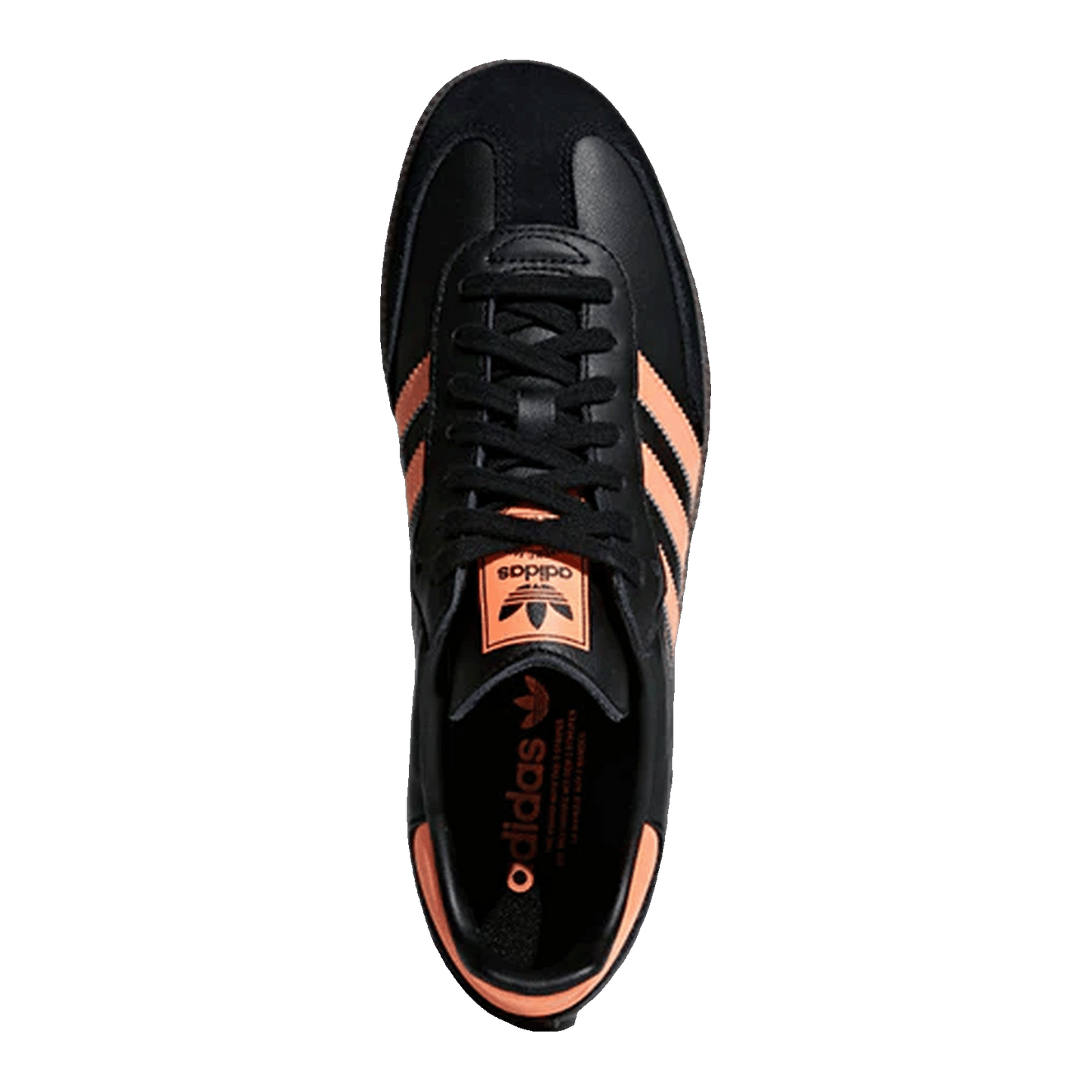 adidas Samba OG Core Black Hi Res Orange Oben