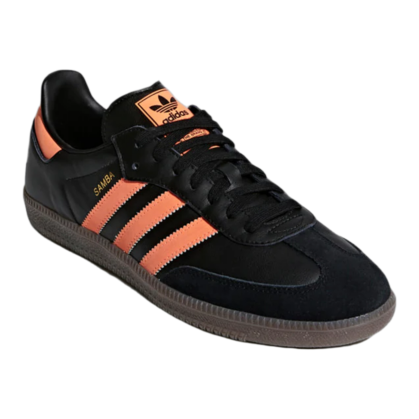 adidas Samba OG Core Black Hi Res Orange Side