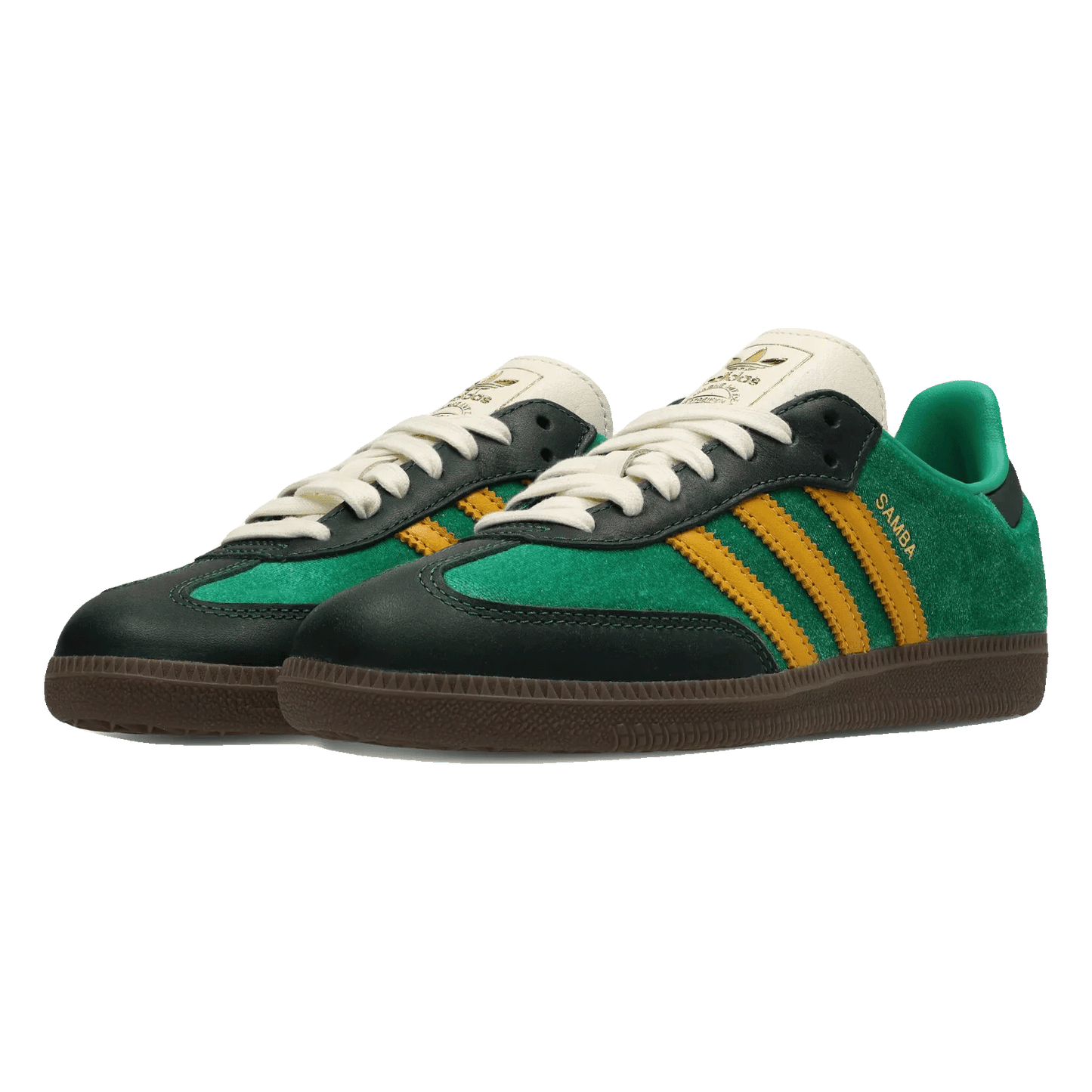 adidas Samba OG Court Green Preloved Yellow (W) Side