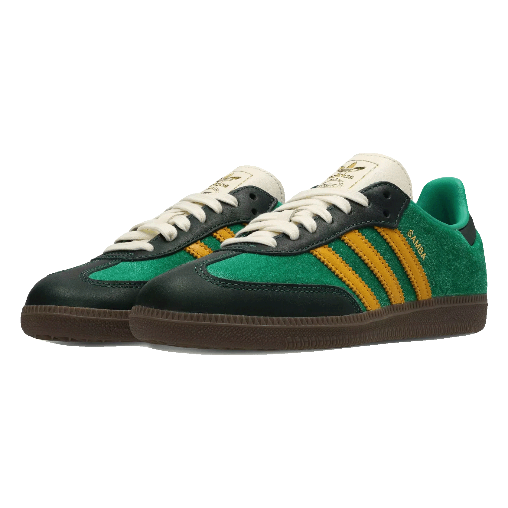 adidas Samba OG Court Green Preloved Yellow (W) Side