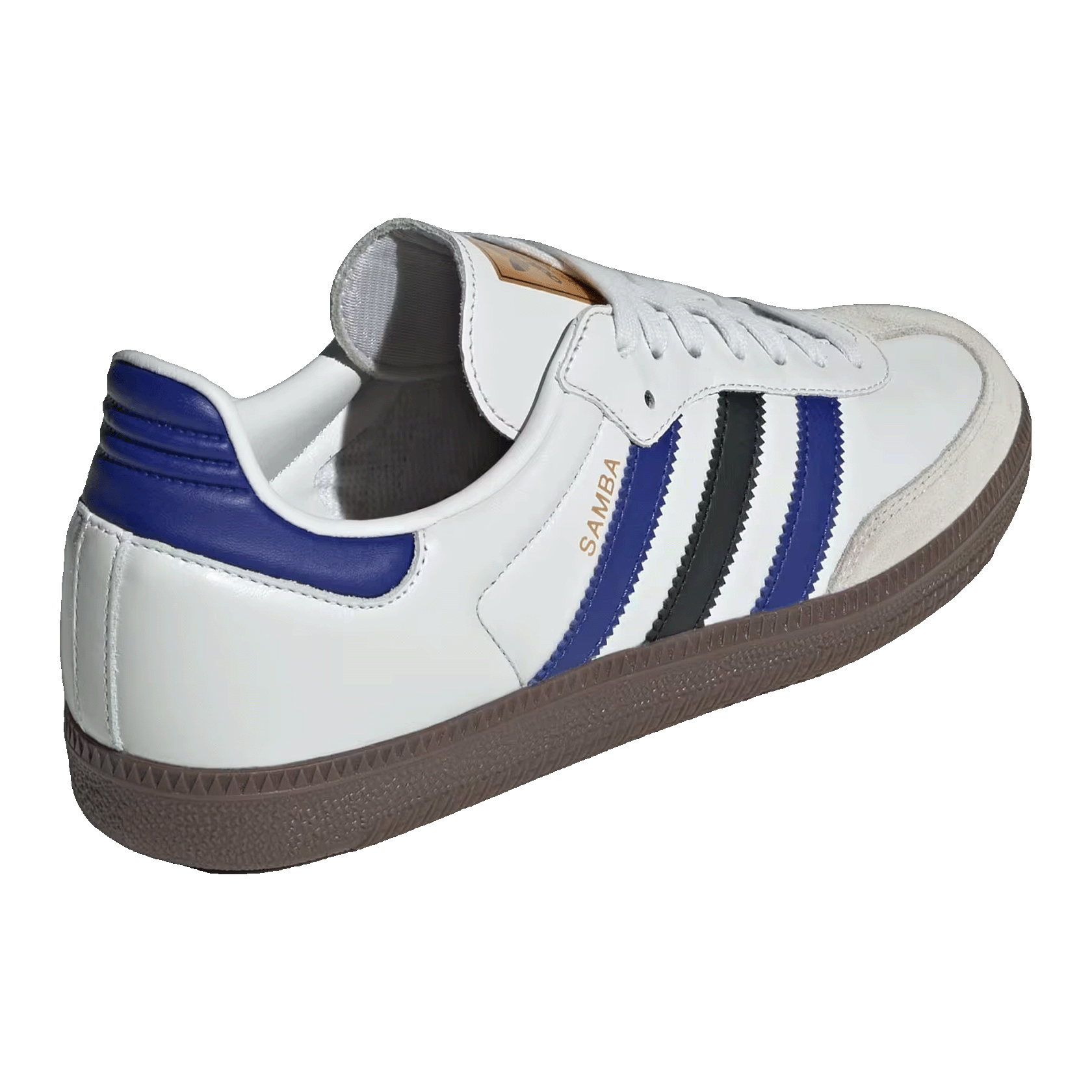 adidas Samba OG Crystal White Active Blue Black Back ID1381