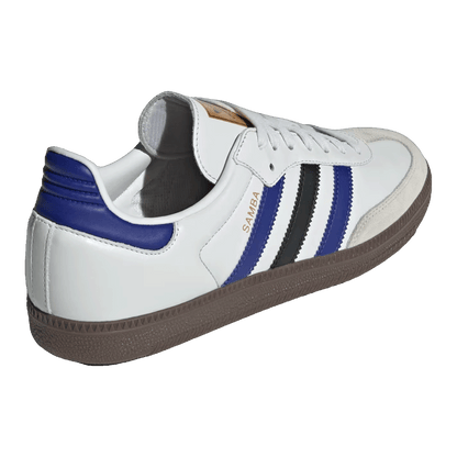 adidas Samba OG Crystal White Active Blue Black Back ID1381