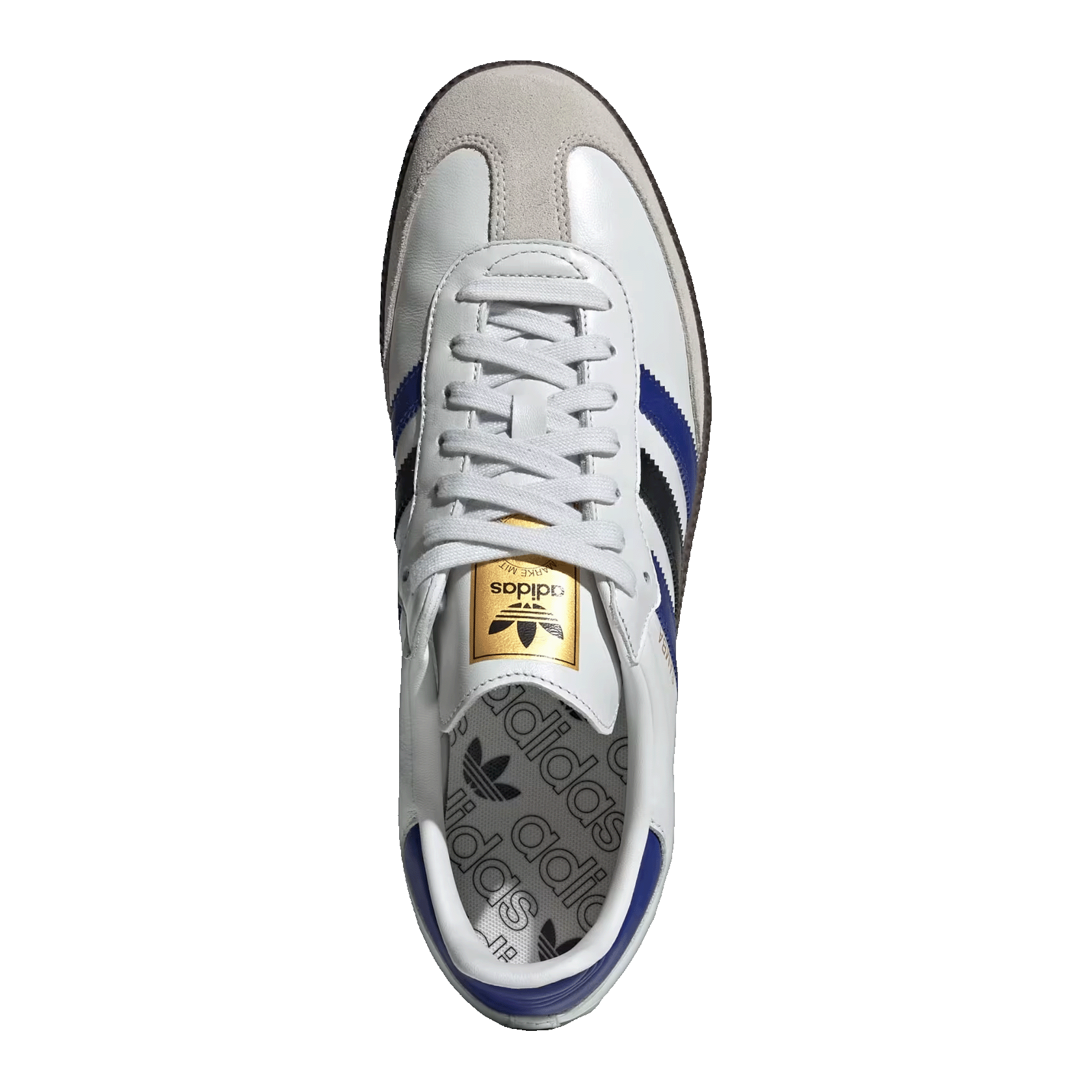 adidas Samba OG Crystal White Active Blue Black Oben ID1381
