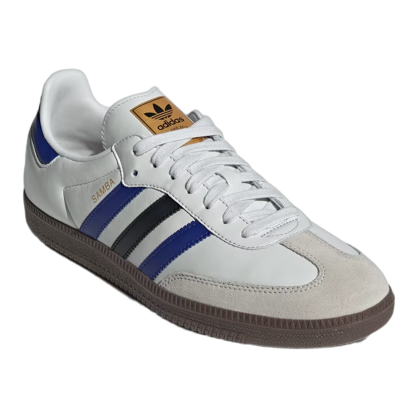 adidas Samba OG Crystal White Active Blue Black Side ID1381