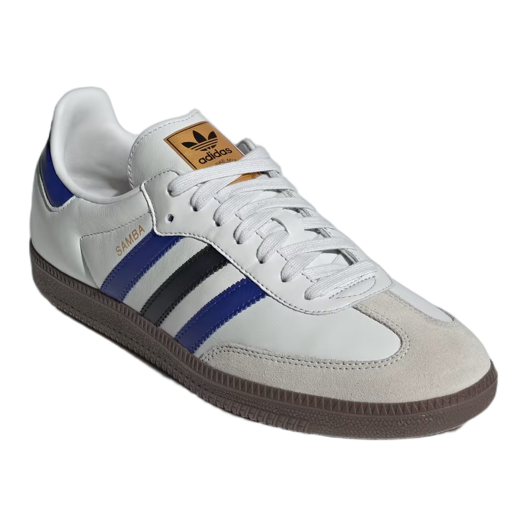 adidas Samba OG Crystal White Active Blue Black Side ID1381