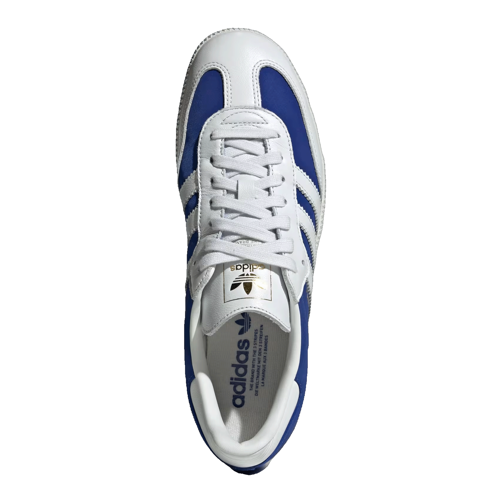 adidas Samba OG Crystal White Royal Blue Oben JI3203