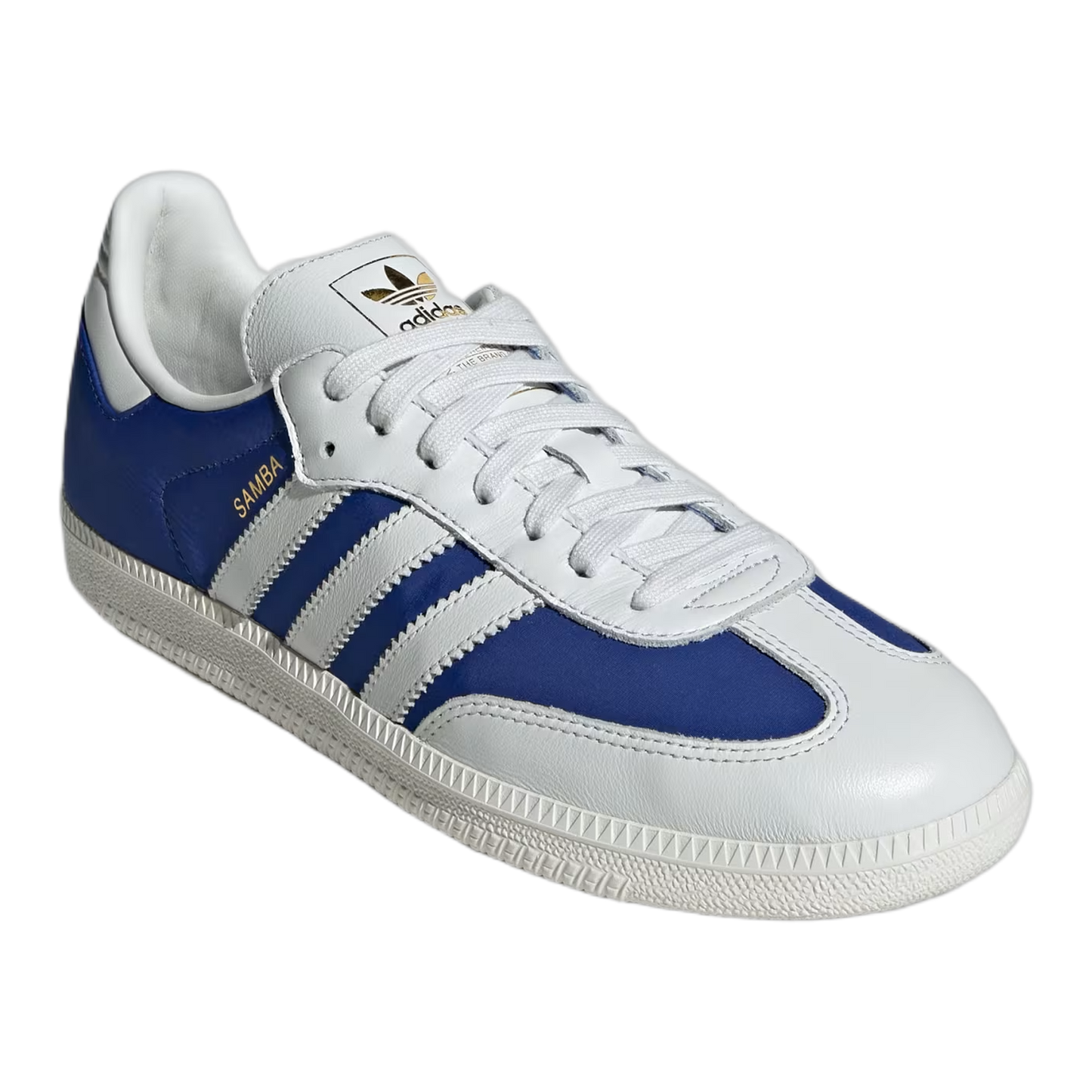 adidas Samba OG Crystal White Royal Blue Side JI3203
