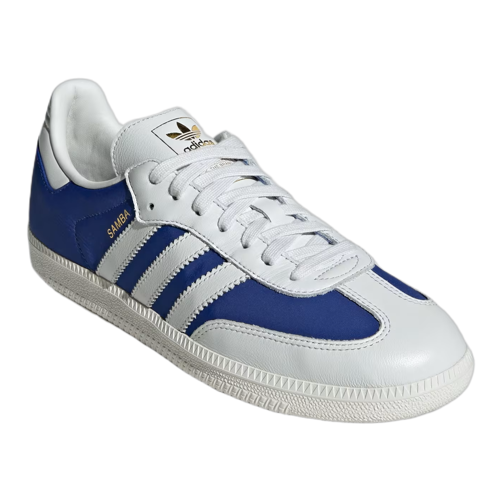 adidas Samba OG Crystal White Royal Blue Side JI3203