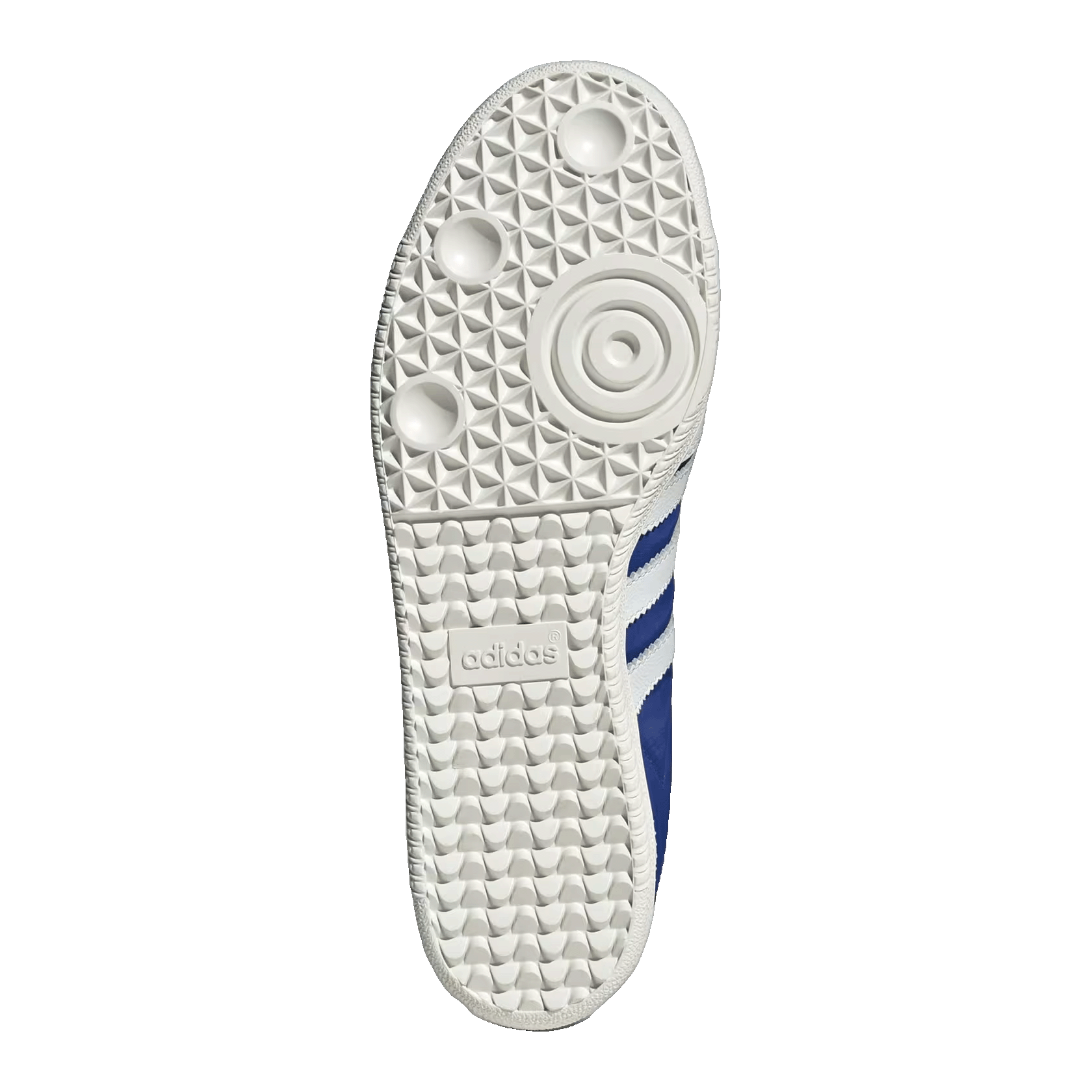 adidas Samba OG Crystal White Royal Blue Sohle JI3203