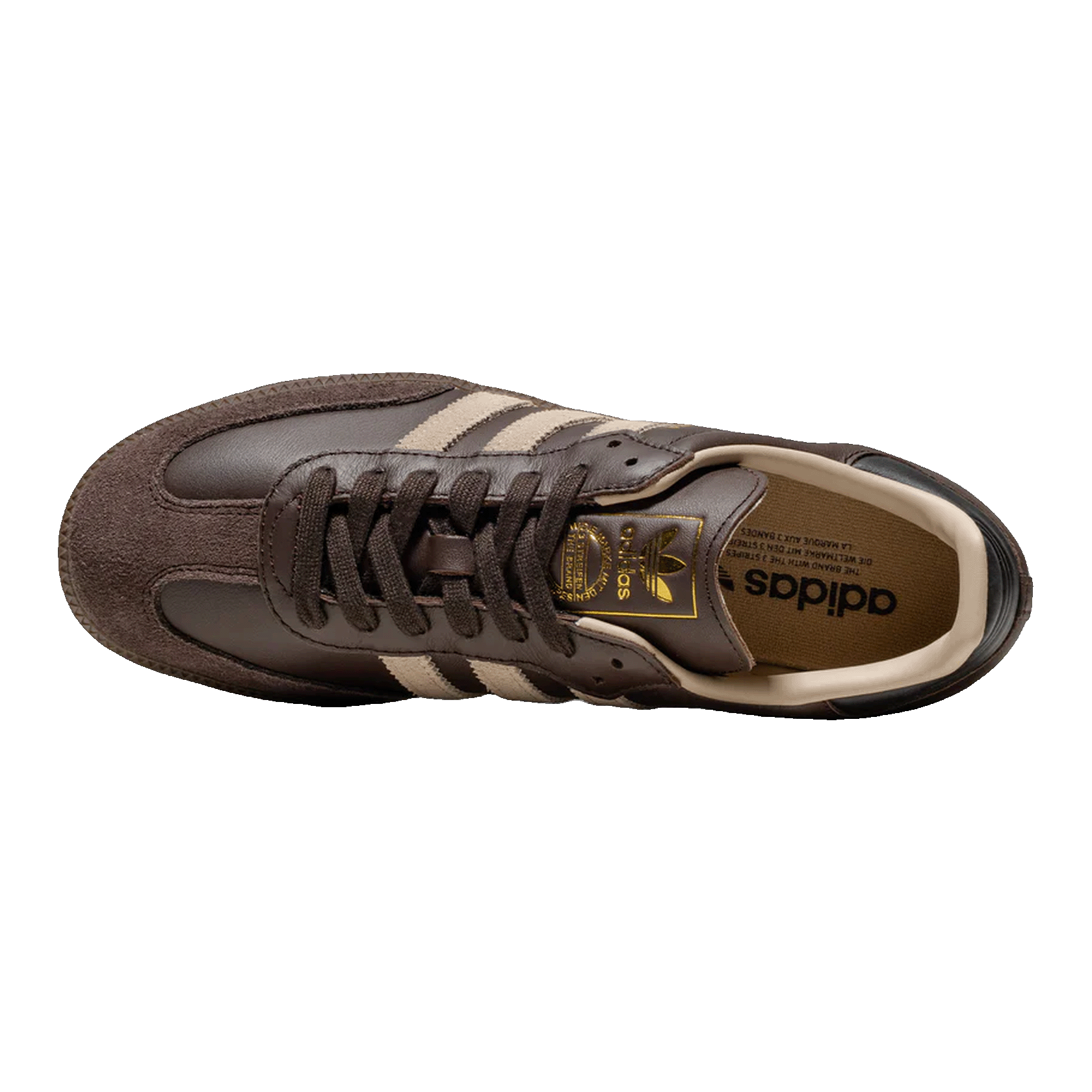 adidas Samba OG Dark Brown Beige Gum Oben JI0217