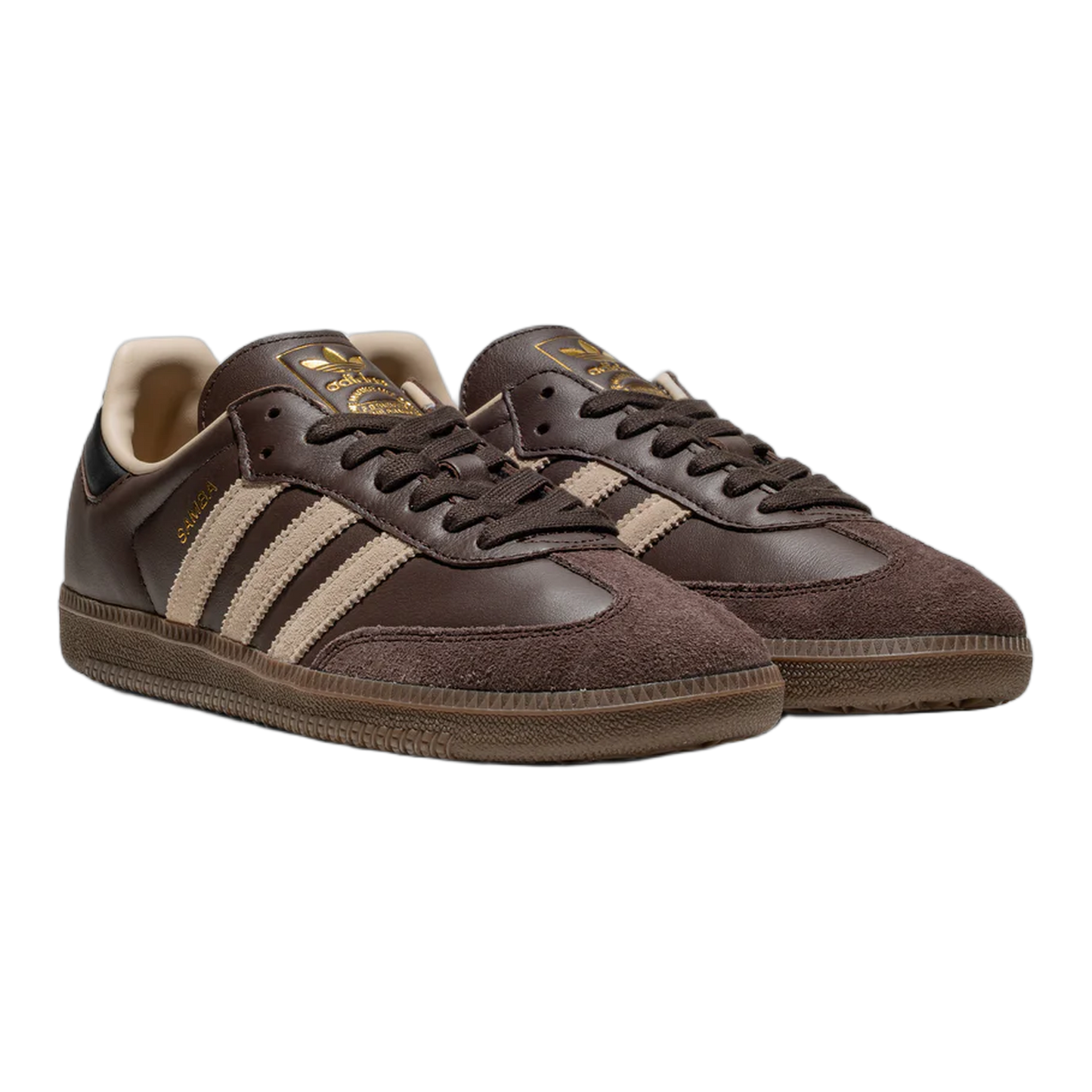 adidas Samba OG Dark Brown Beige Gum Side JI0217