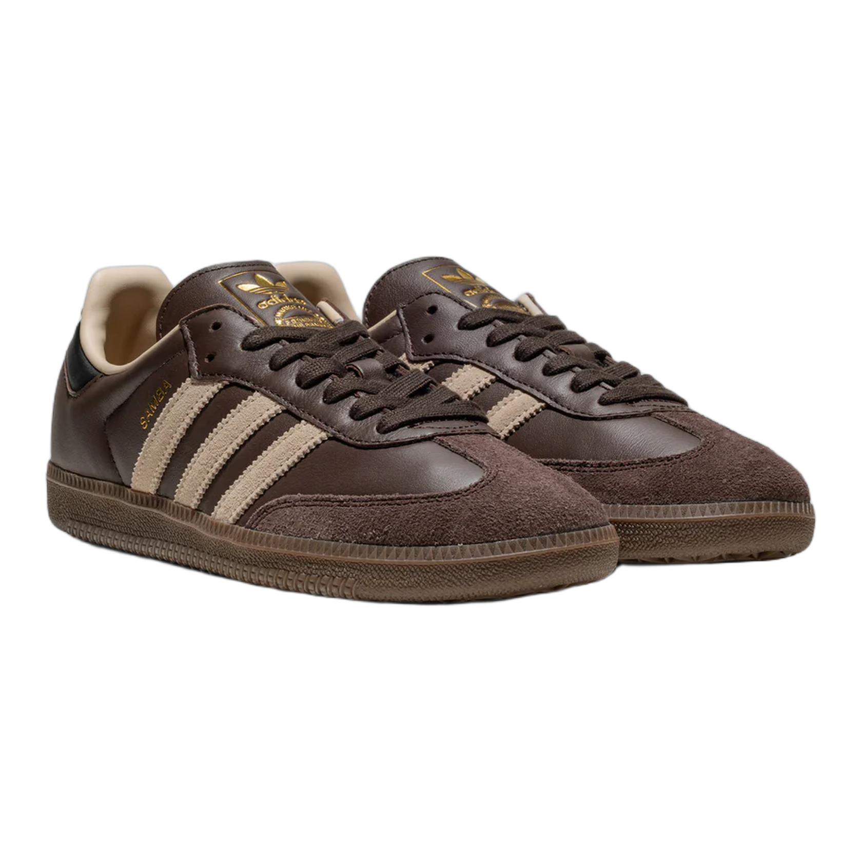 adidas Samba OG Dark Brown Beige Gum Side JI0217