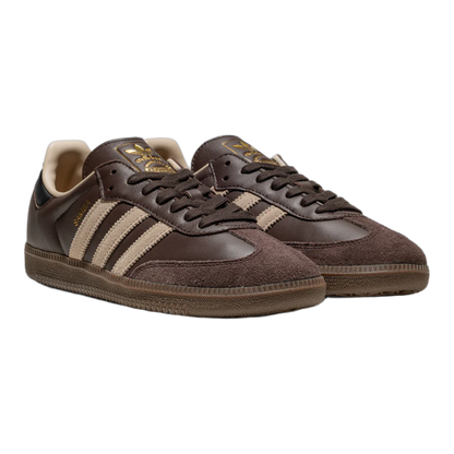 adidas Samba OG Dark Brown Beige Gum Side JI0217