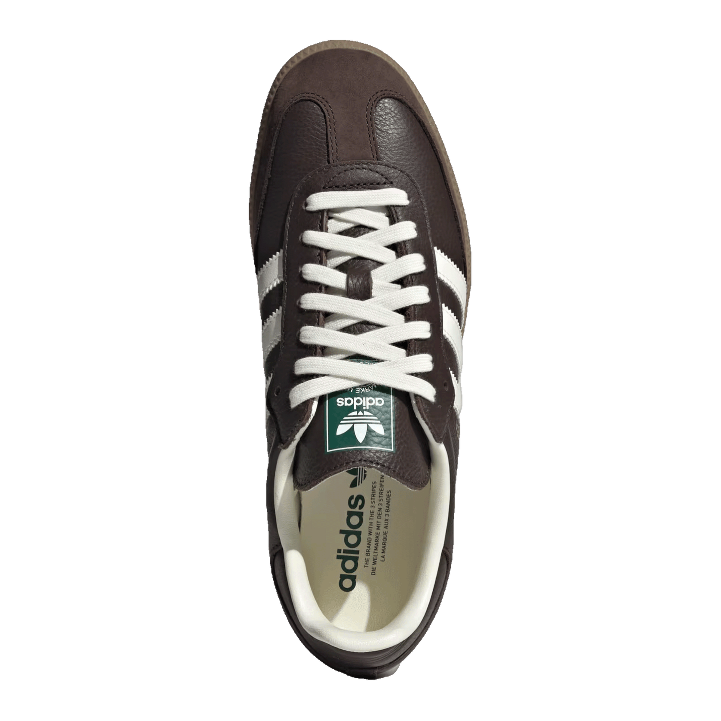adidas Samba OG Dark Brown Off White Gum Oben