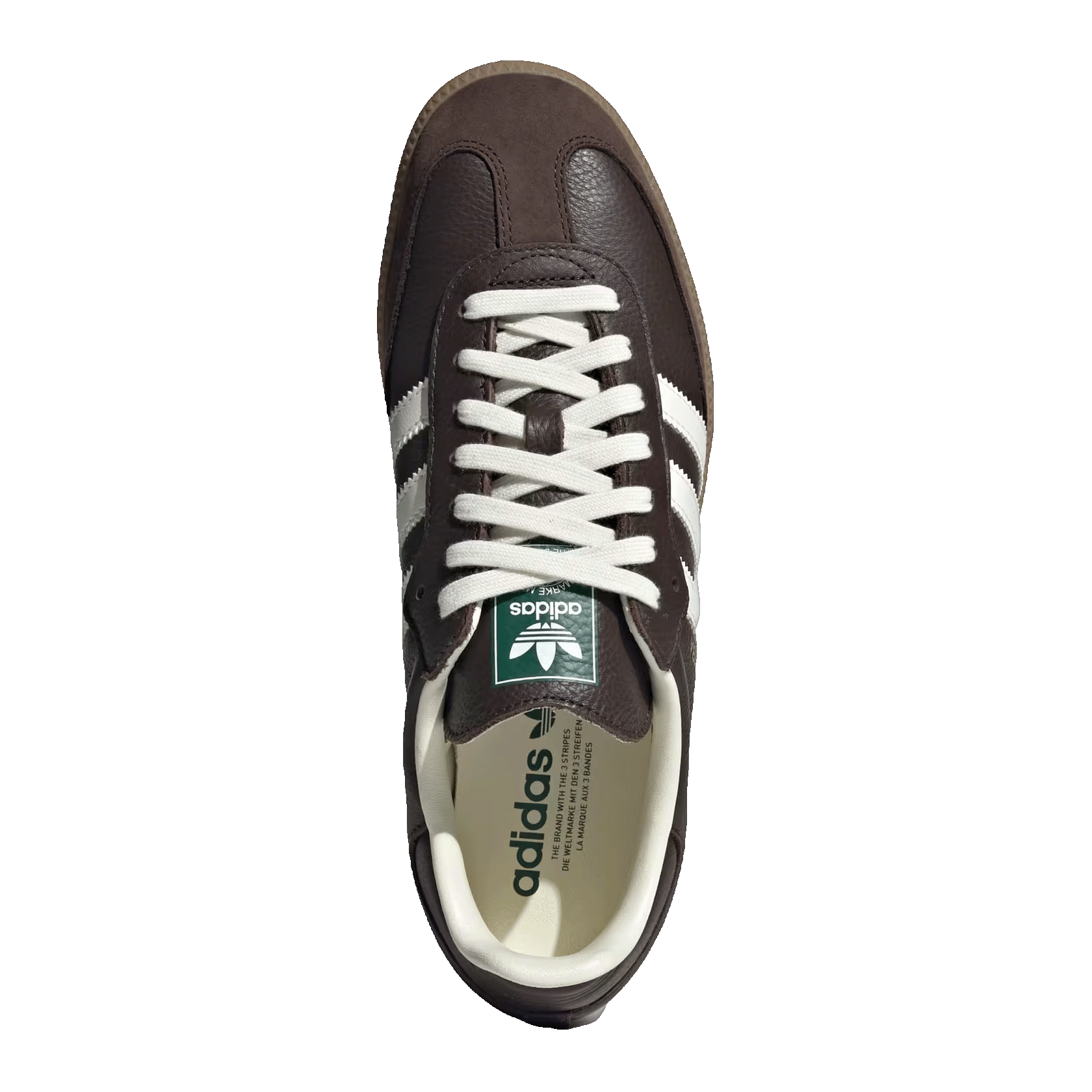 adidas Samba OG Dark Brown Off White Gum Oben