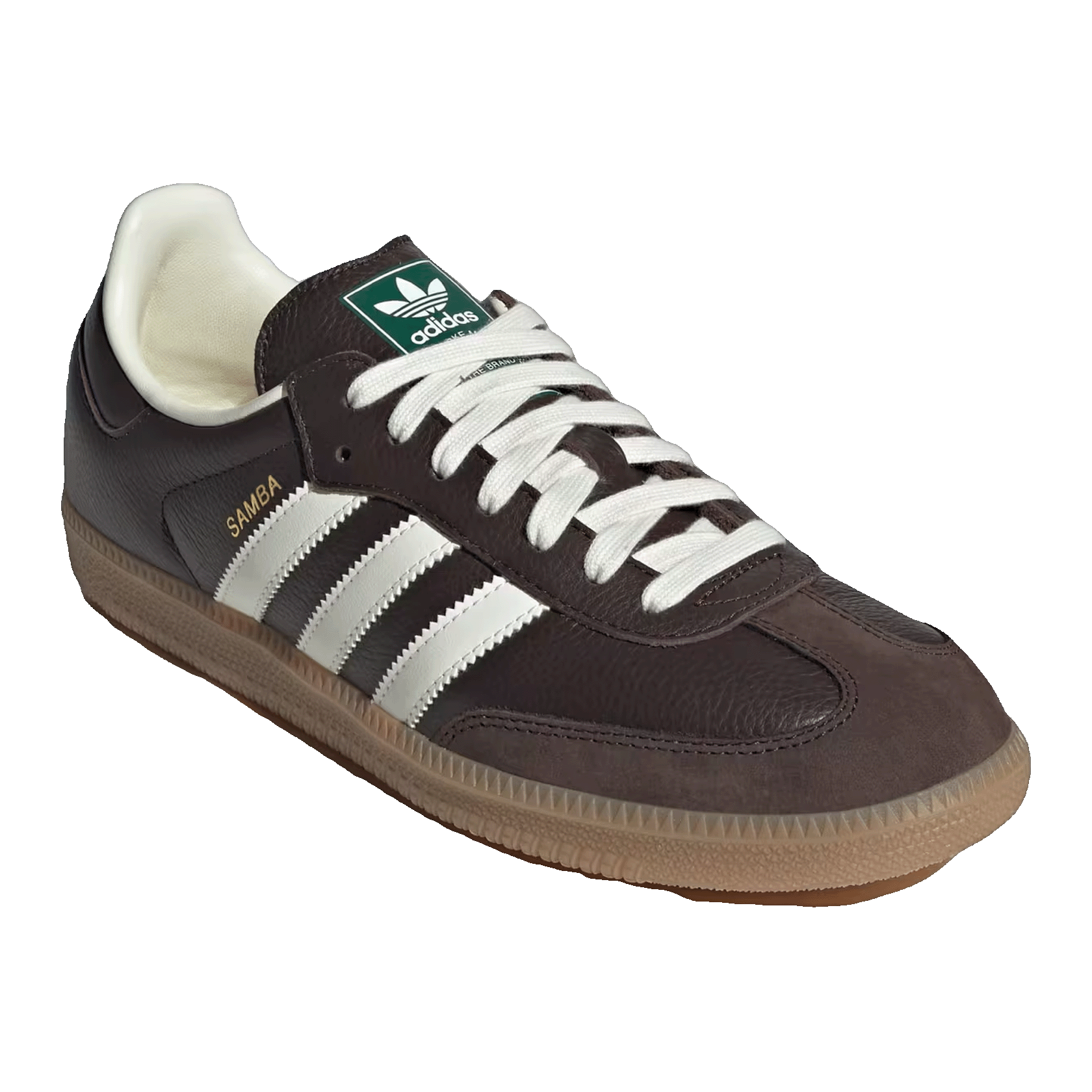 adidas Samba OG Dark Brown Off White Gum Side