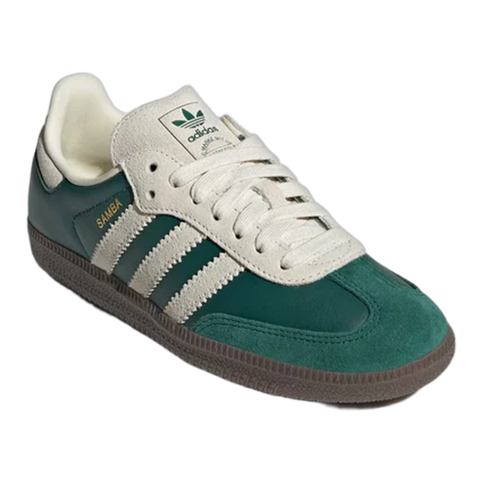 adidas Samba OG Dark Green Beige (GS) Side JH7862
