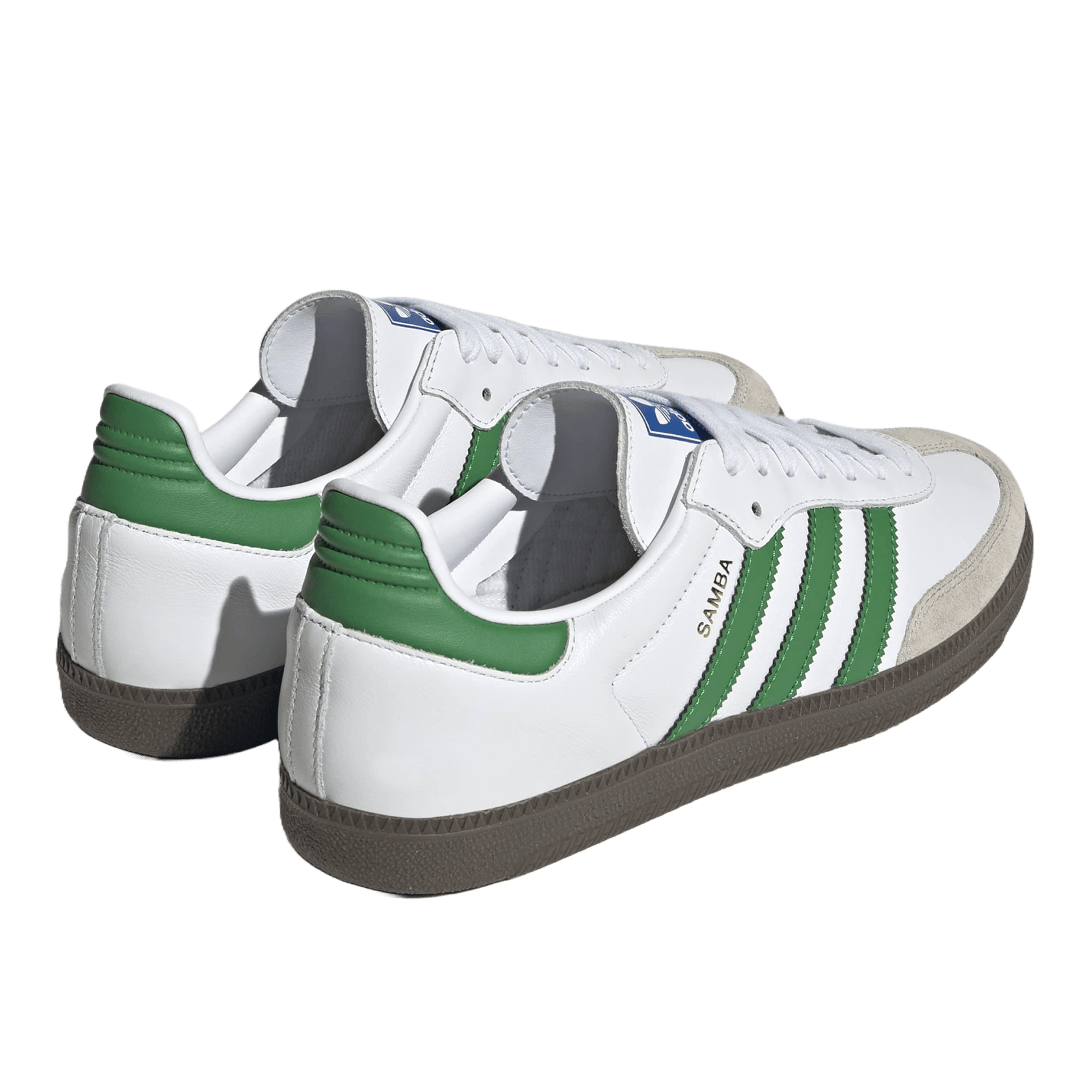 Adidas samba og white green gum best sale