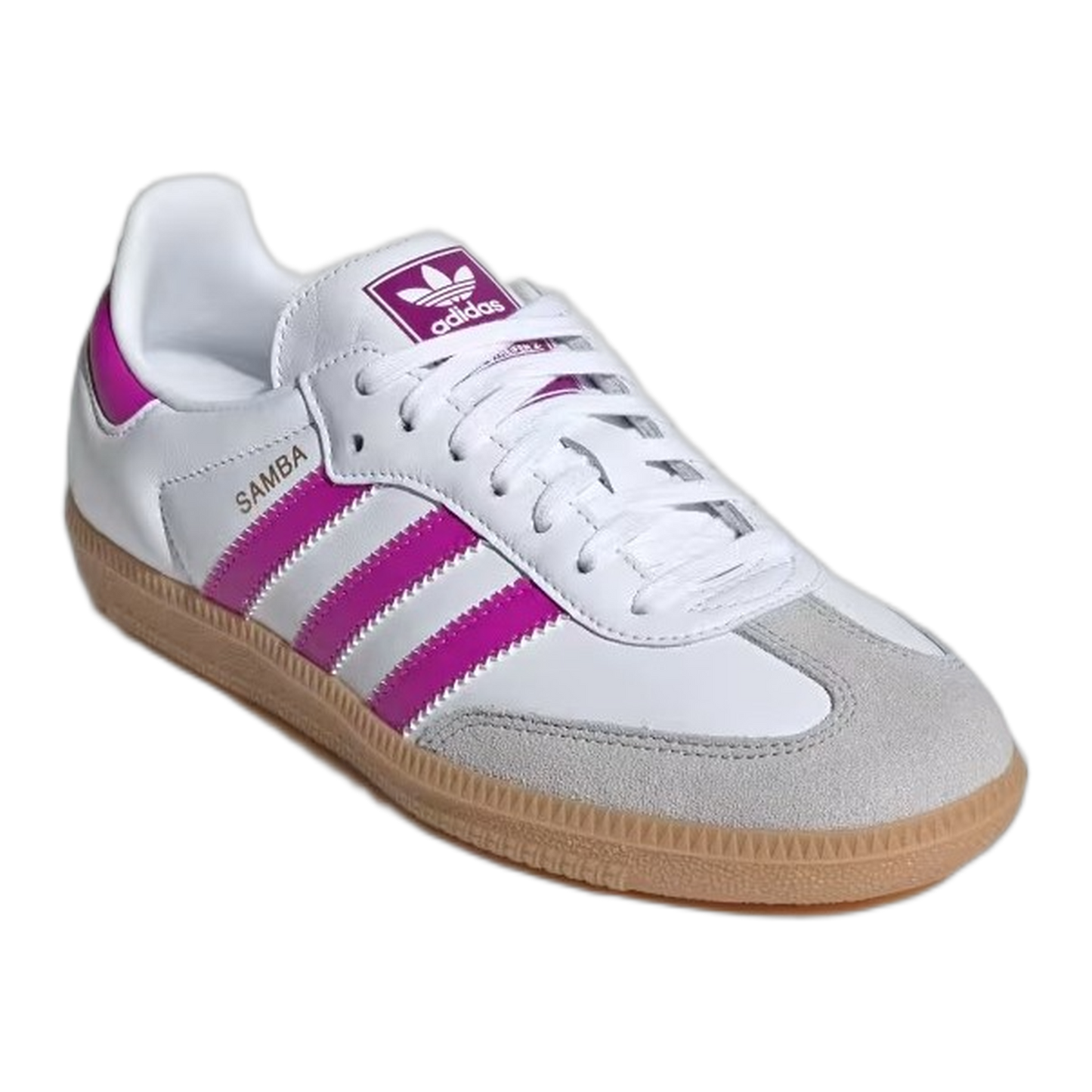 adidas Samba OG Footwear White Purple (Kids) Side IH2873