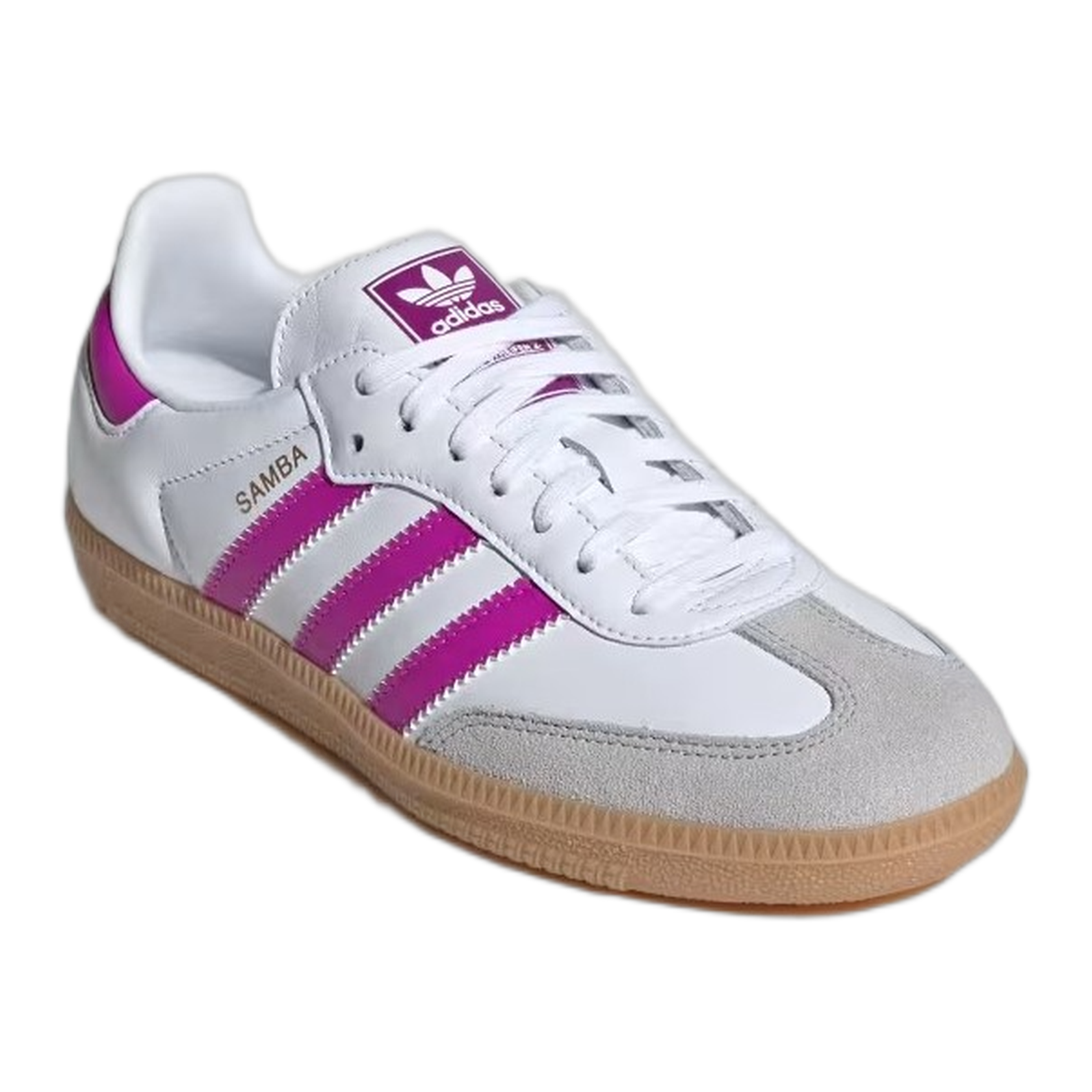 adidas Samba OG Footwear White Purple (Kids) Side IH2873