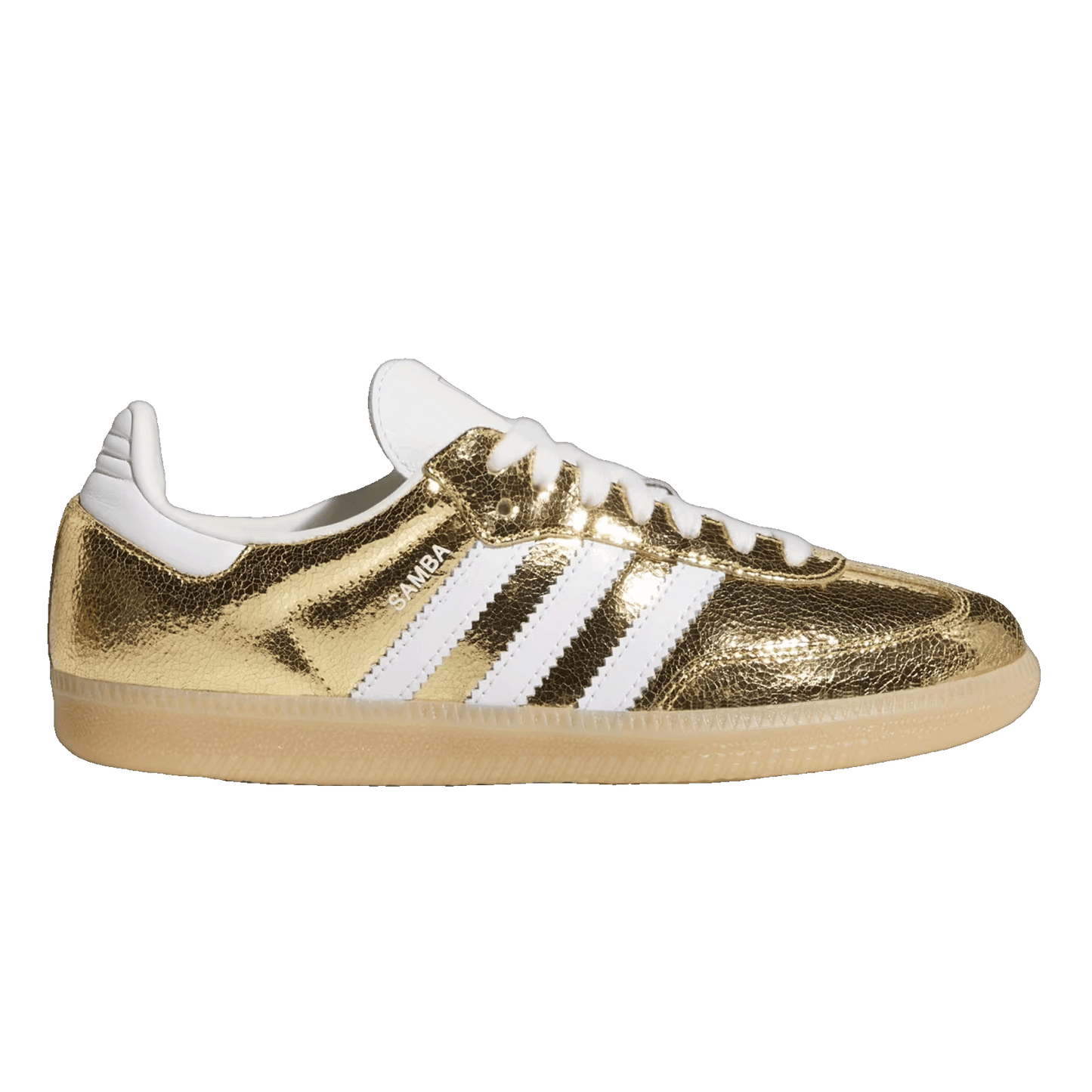adidas Samba OG Gold Metallic Cracked Leather (W)