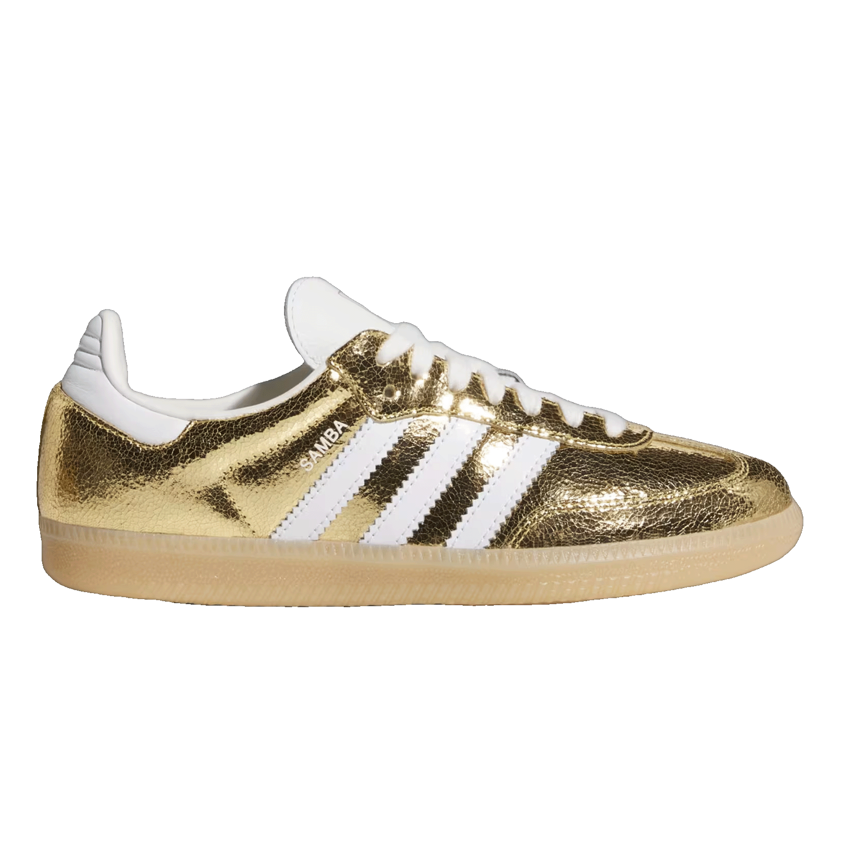 adidas Samba OG Gold Metallic Cracked Leather (W)