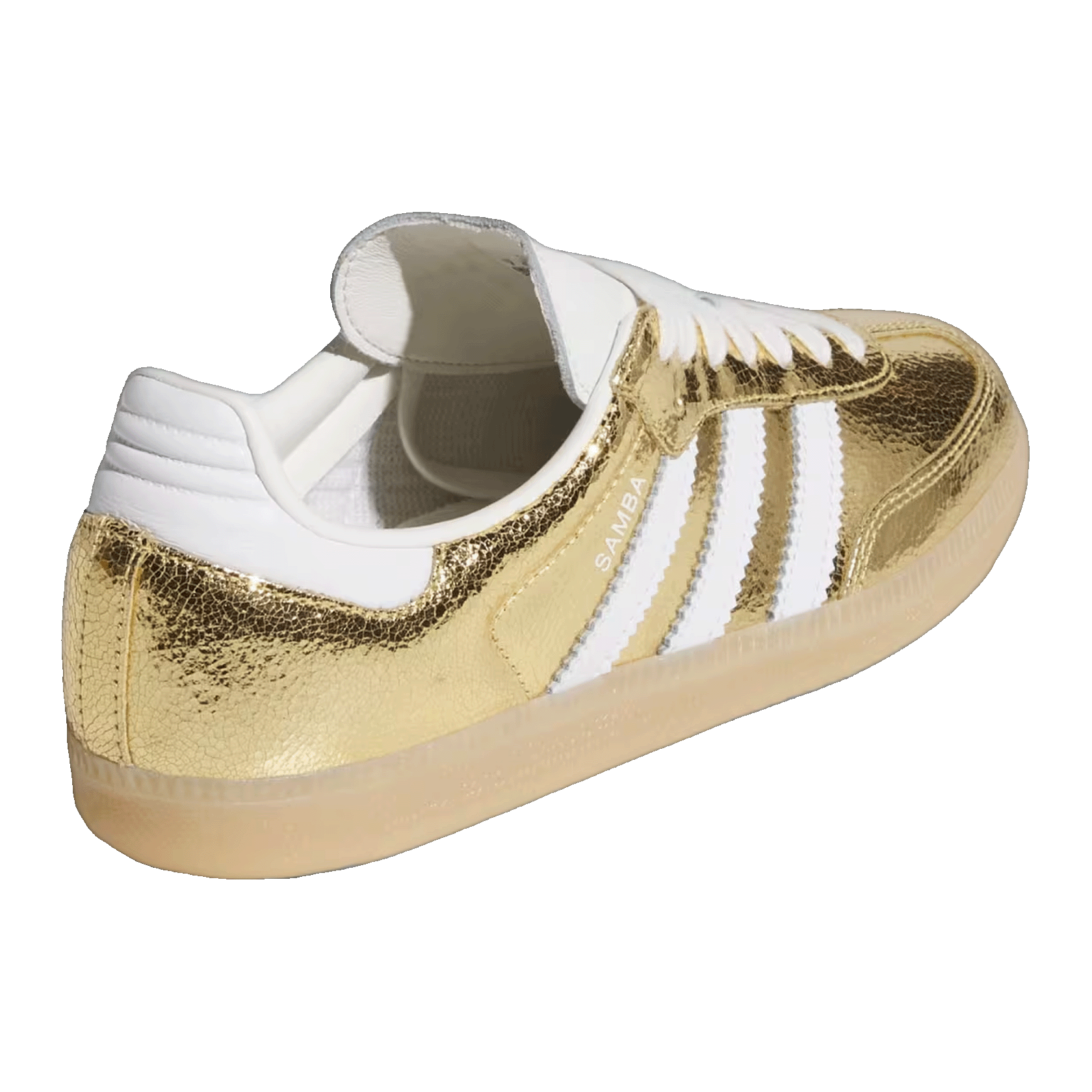 adidas Samba OG Gold Metallic Cracked Leather (W) Back