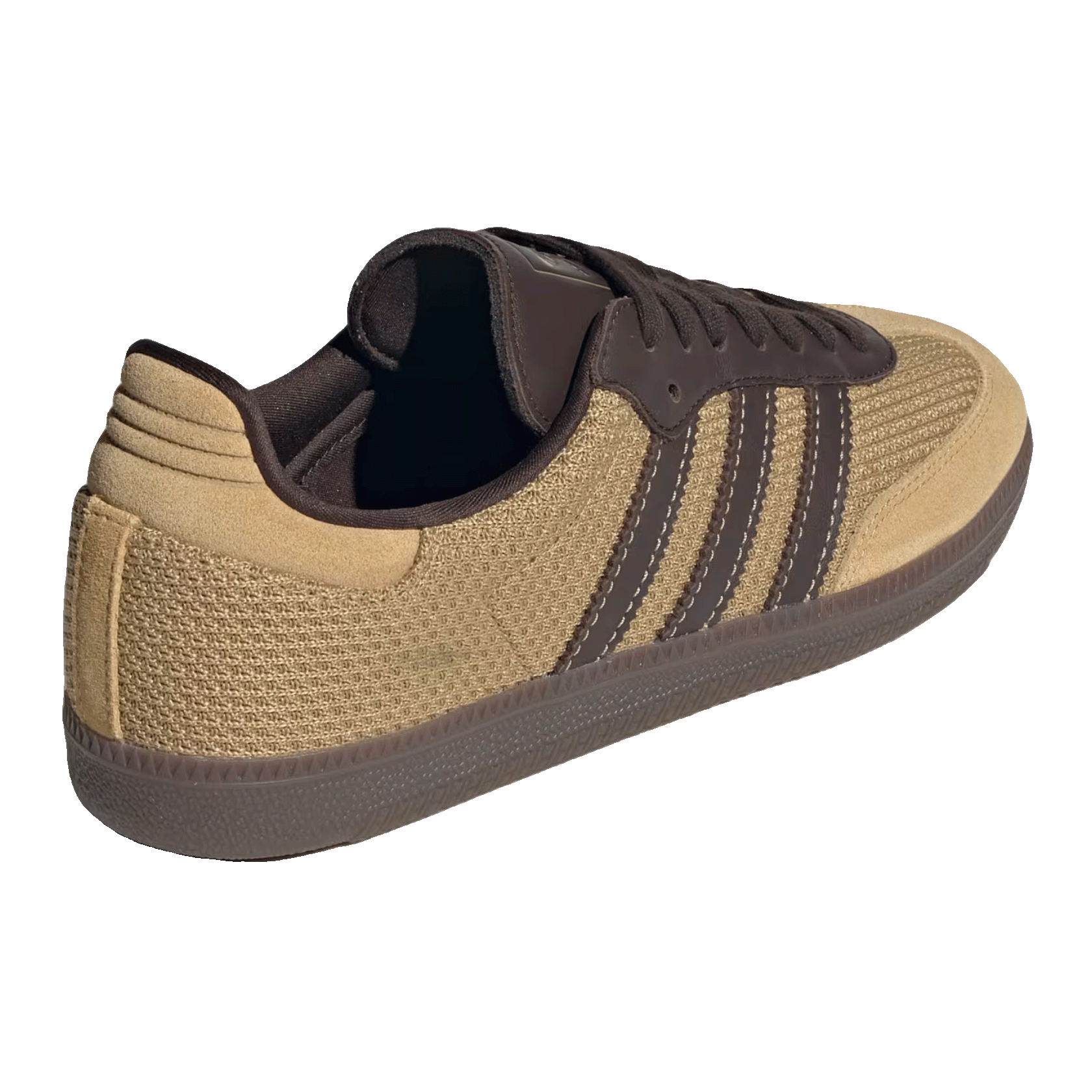 adidas Samba OG Golden Beige Dark Brown Back