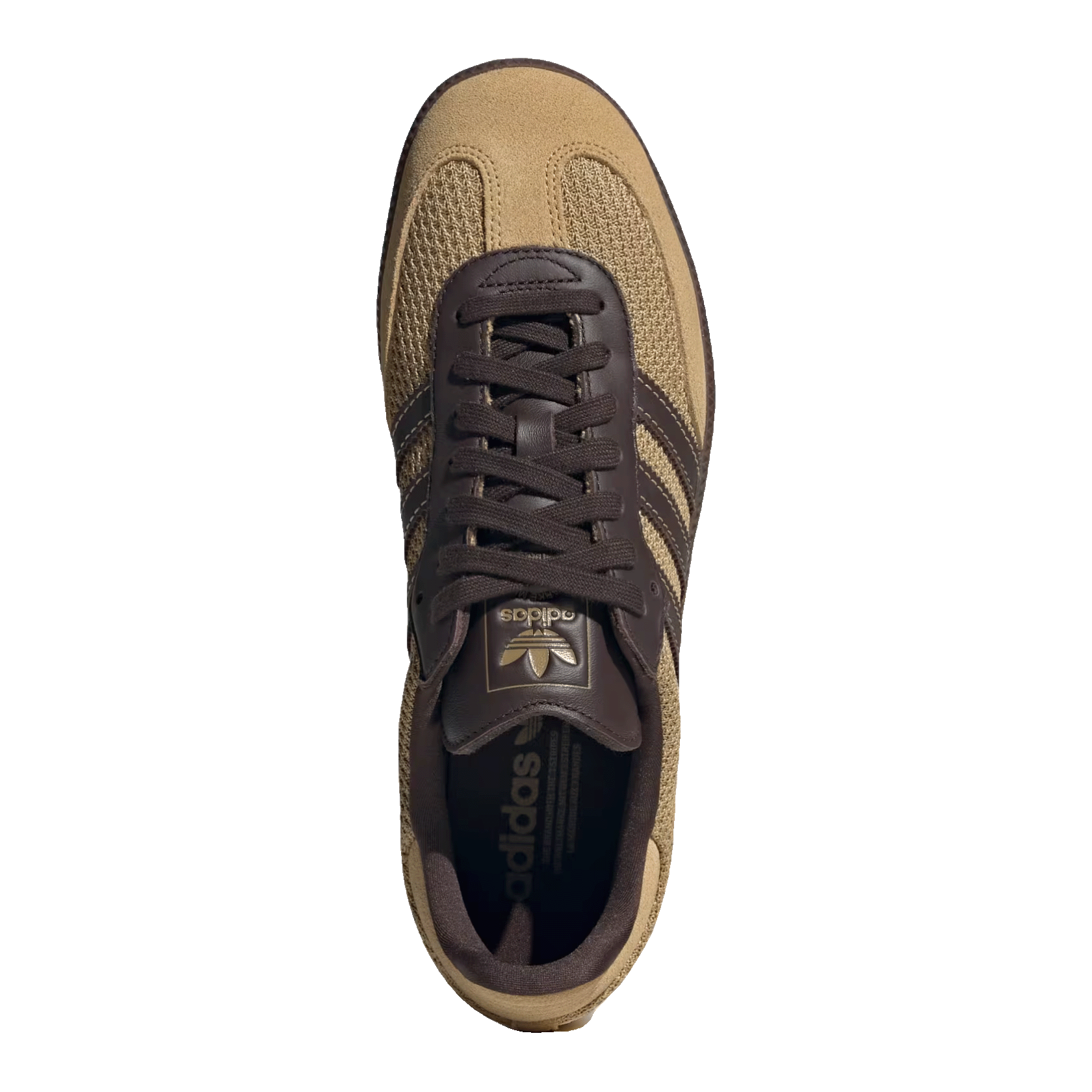 adidas Samba OG Golden Beige Dark Brown Oben