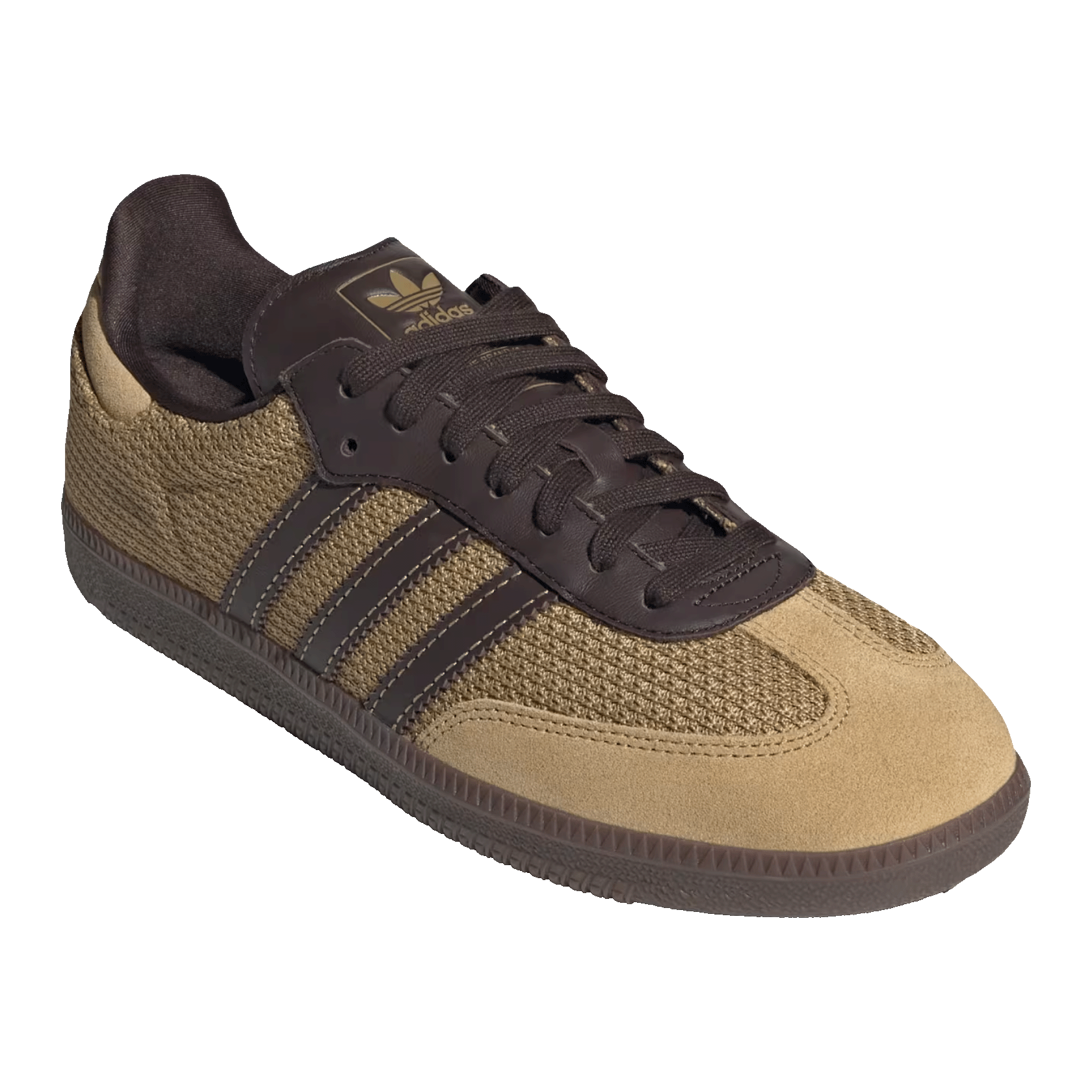 adidas Samba OG Golden Beige Dark Brown Side