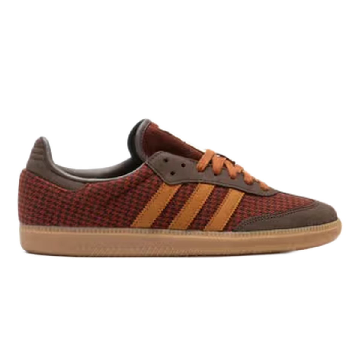 adidas Samba OG Houndstooth Aurora Coffee Burnt Sienna KJ2396