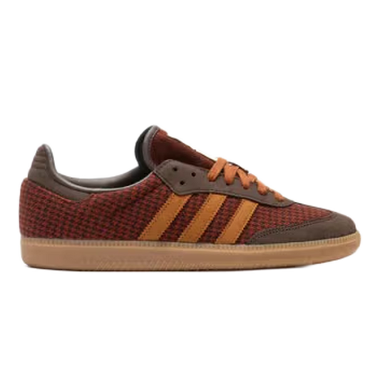 adidas Samba OG Houndstooth Aurora Coffee Burnt Sienna KJ2396