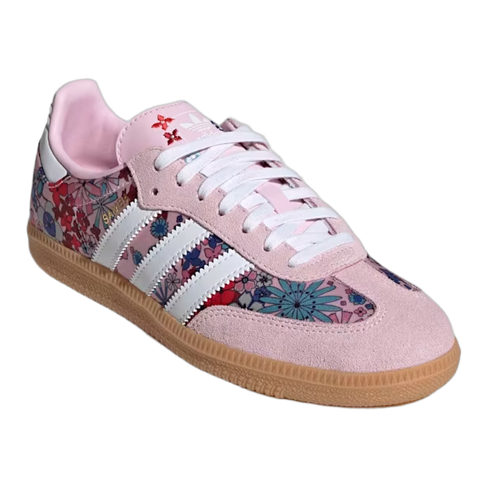 adidas Samba OG Liberty London Clear Pink Floral (GS) Side JQ2008