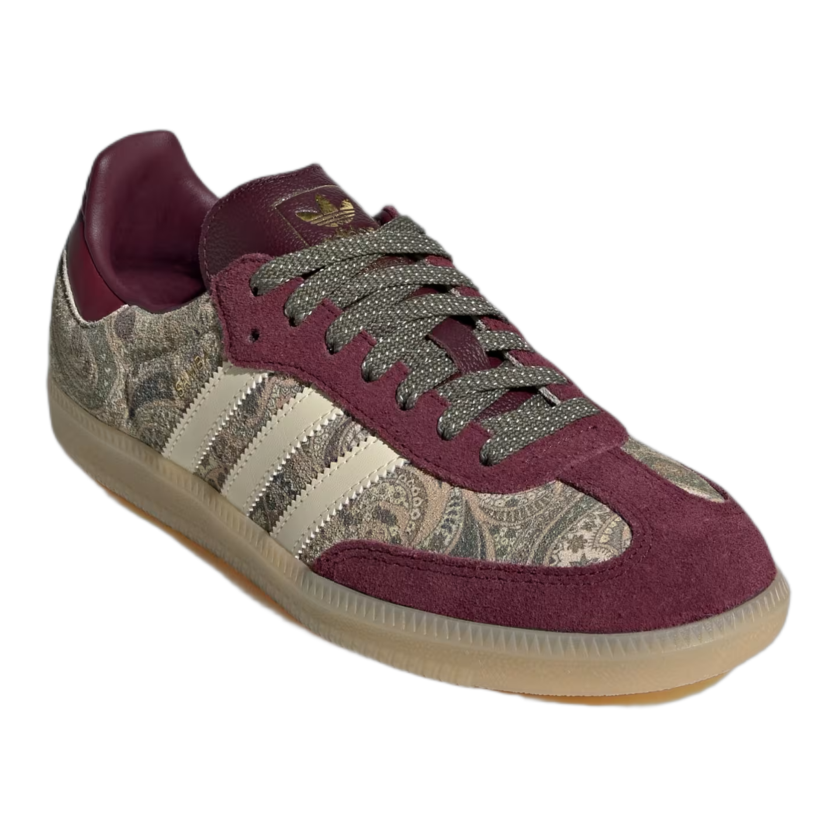 adidas Samba OG Liberty London Maroon Warm Vanilla (W) Side KH9802