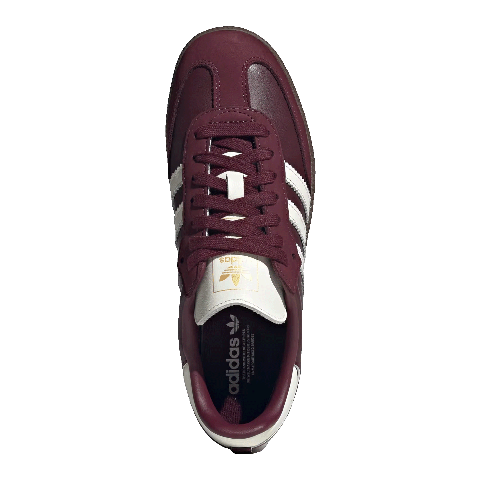 adidas Samba OG Maroon Off White Gum (W) Oben